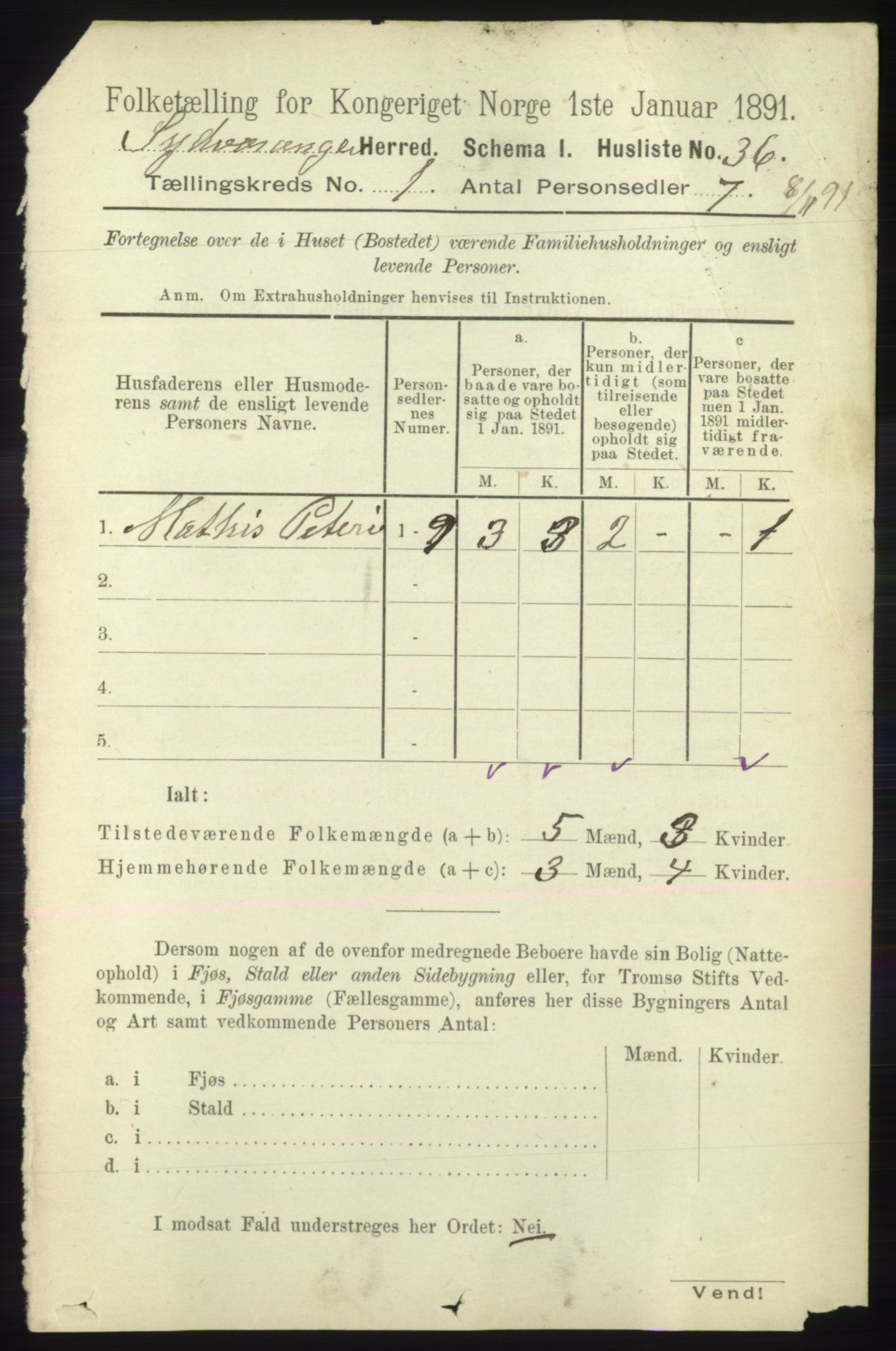 RA, 1891 census for 2030 Sør-Varanger, 1891, p. 56