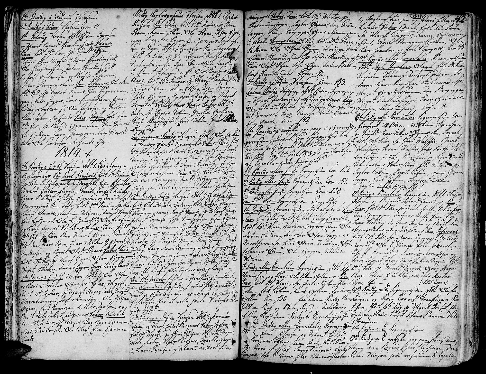 Ministerialprotokoller, klokkerbøker og fødselsregistre - Sør-Trøndelag, SAT/A-1456/691/L1061: Parish register (official) no. 691A02 /1, 1768-1815, p. 42