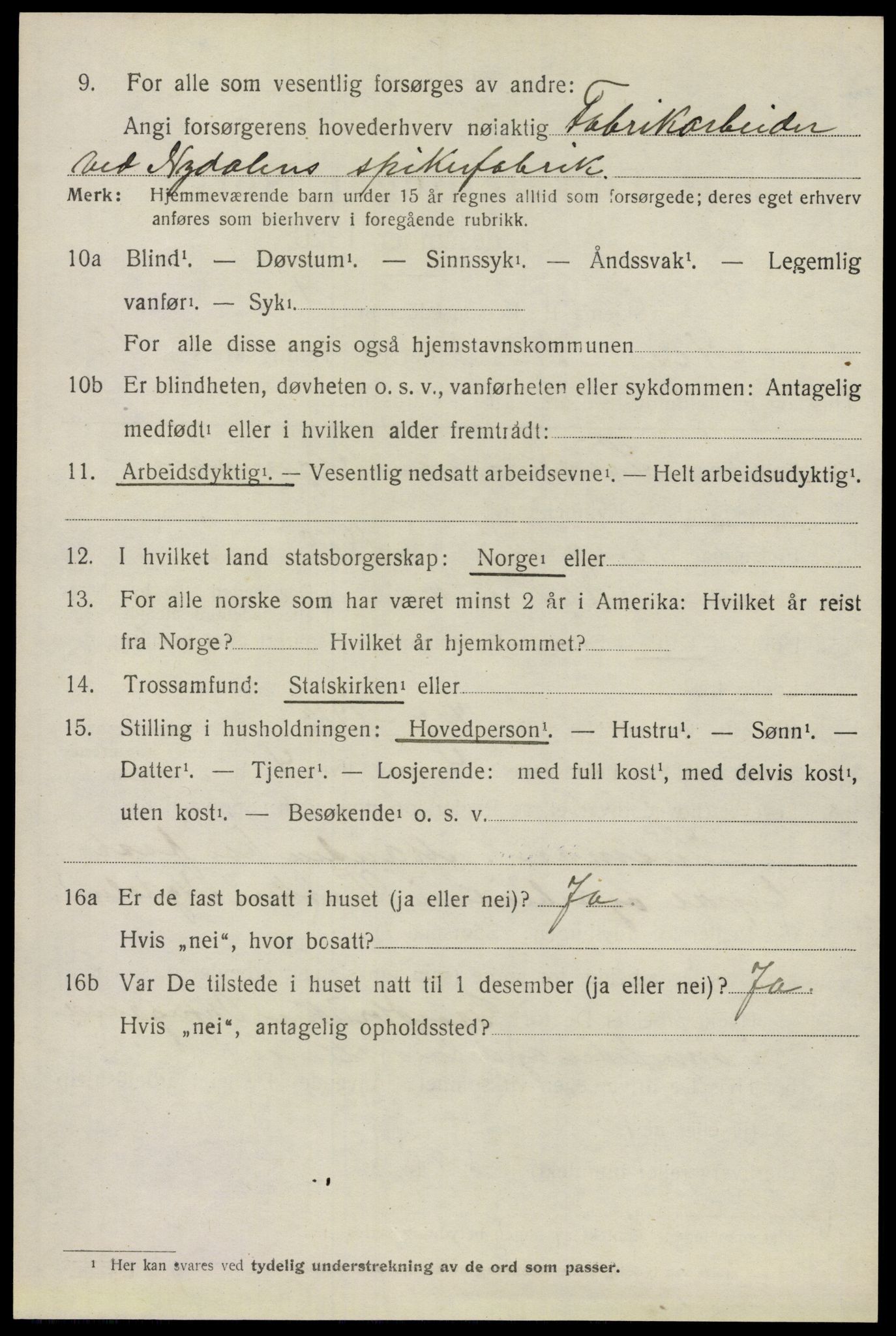 SAO, 1920 census for Nes, 1920, p. 12379