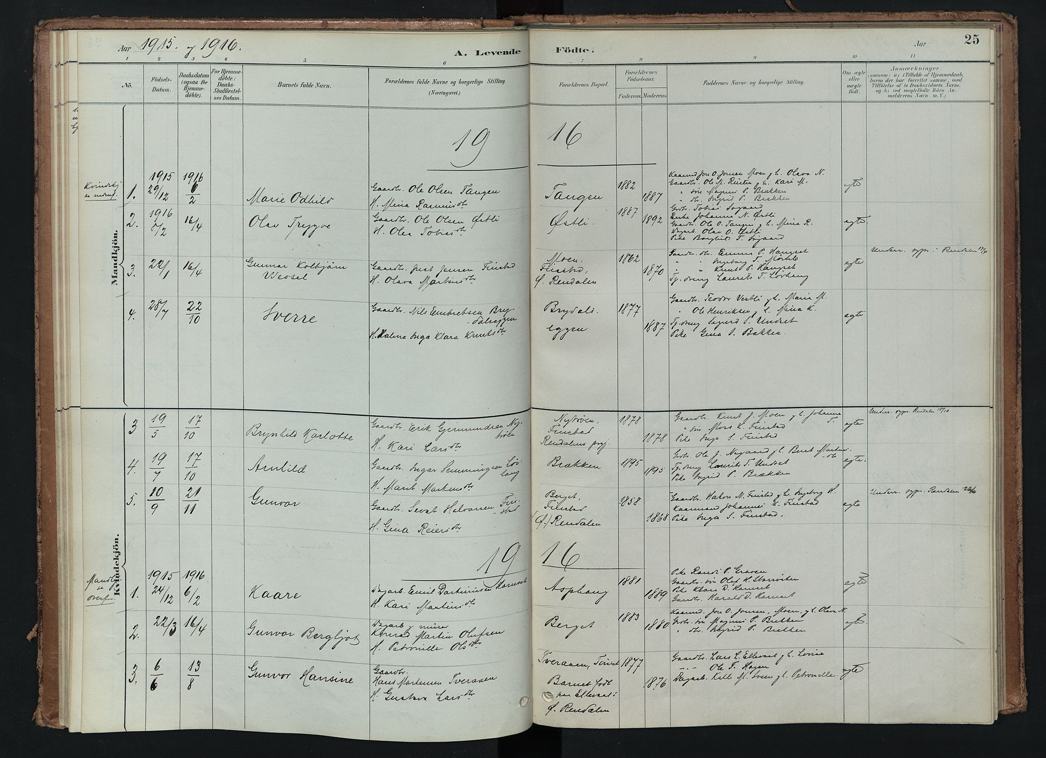 Tynset prestekontor, SAH/PREST-058/H/Ha/Haa/L0024: Parish register (official) no. 24, 1885-1916, p. 25