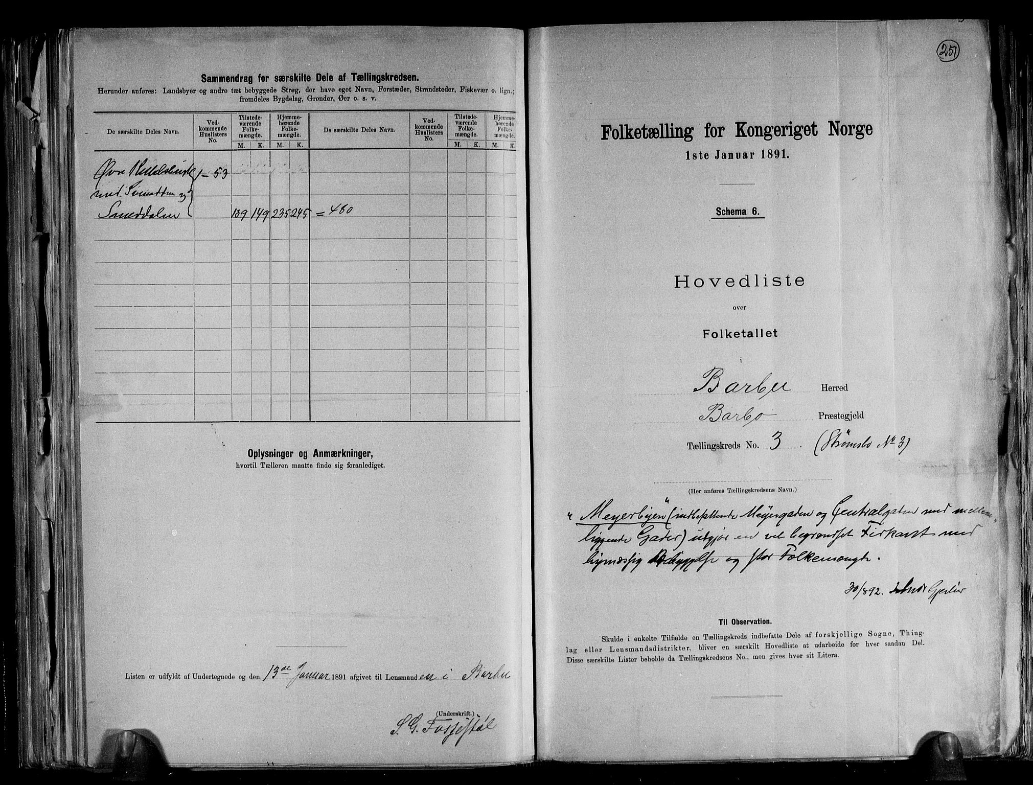 RA, 1891 census for 0990 Barbu, 1891, p. 9