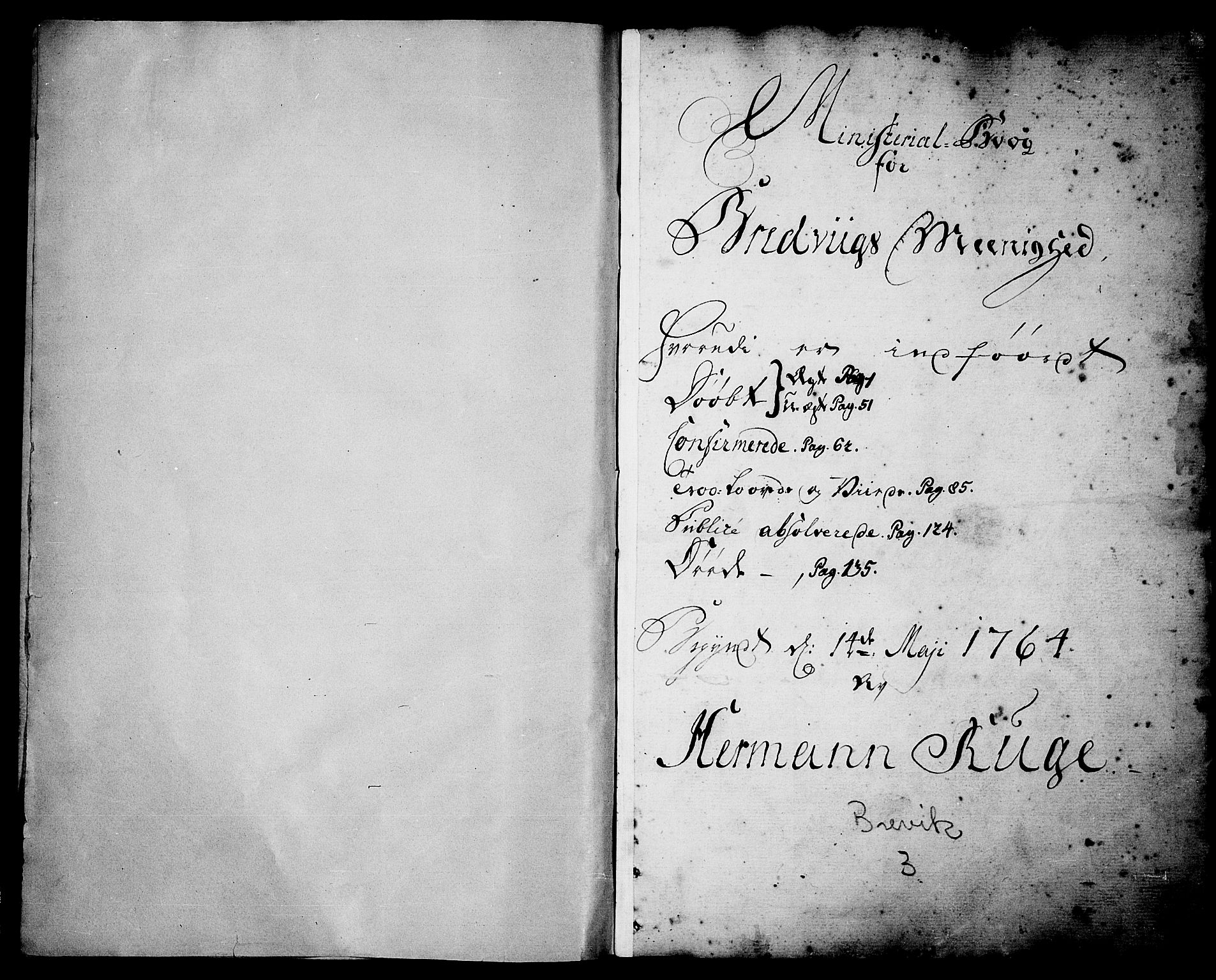 Brevik kirkebøker, SAKO/A-255/F/Fa/L0003: Parish register (official) no. 3, 1764-1814