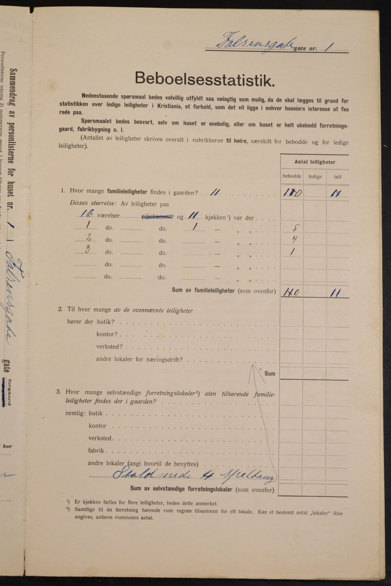 OBA, Municipal Census 1913 for Kristiania, 1913, p. 23374