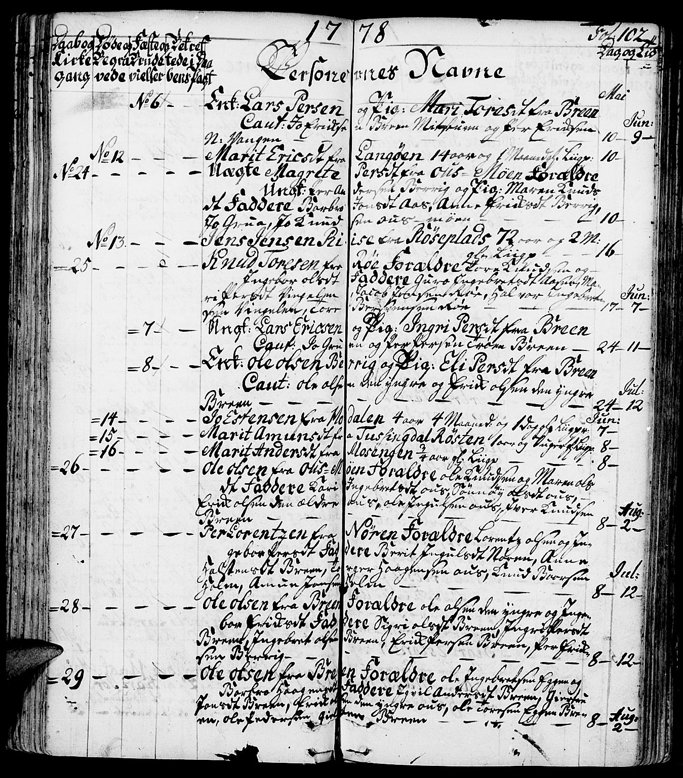 Tolga prestekontor, AV/SAH-PREST-062/K/L0002: Parish register (official) no. 2, 1768-1786, p. 102