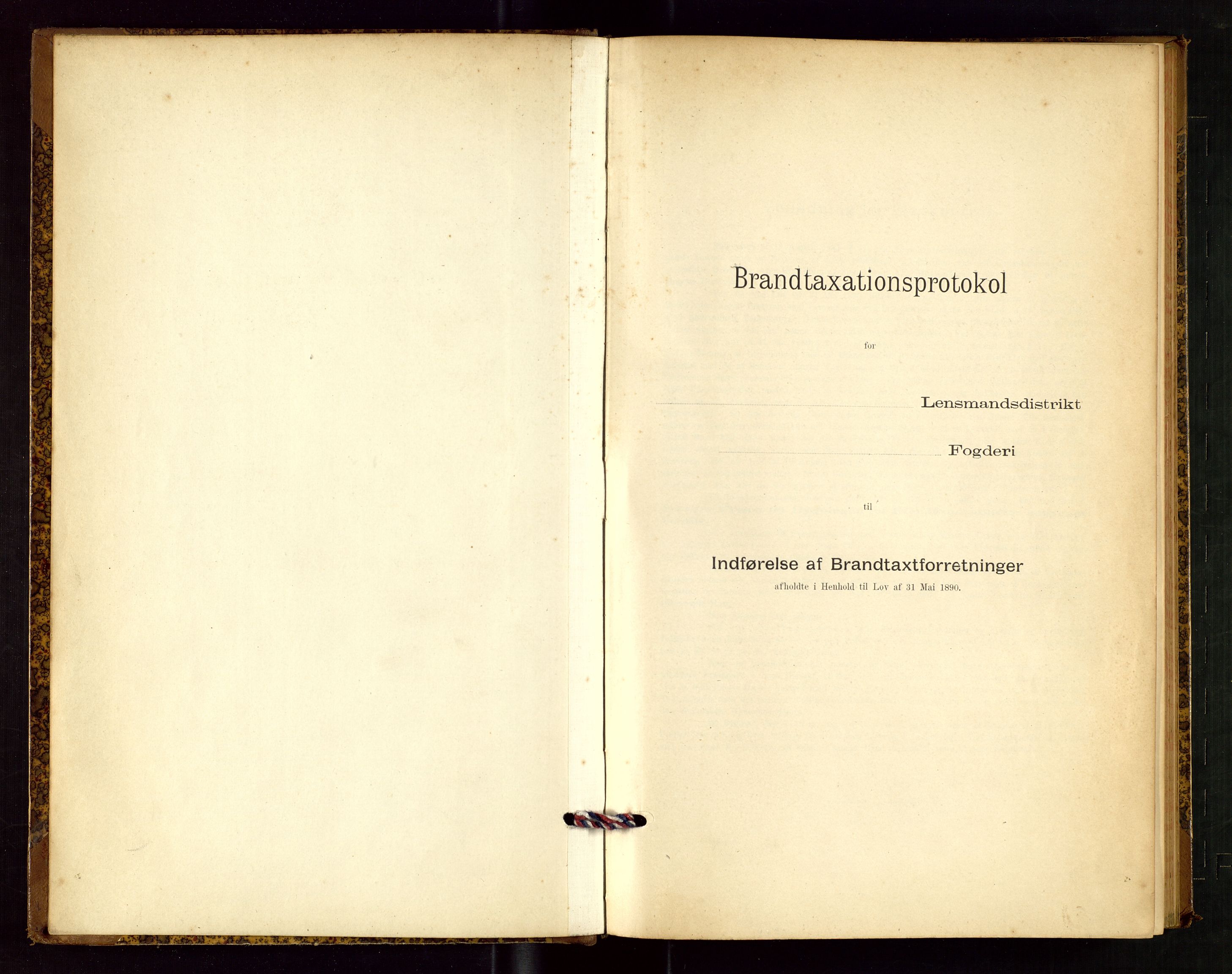 Klepp lensmannskontor, AV/SAST-A-100163/Goc/L0003: "Brandtaxationsprotokol" m/register, 1902-1907