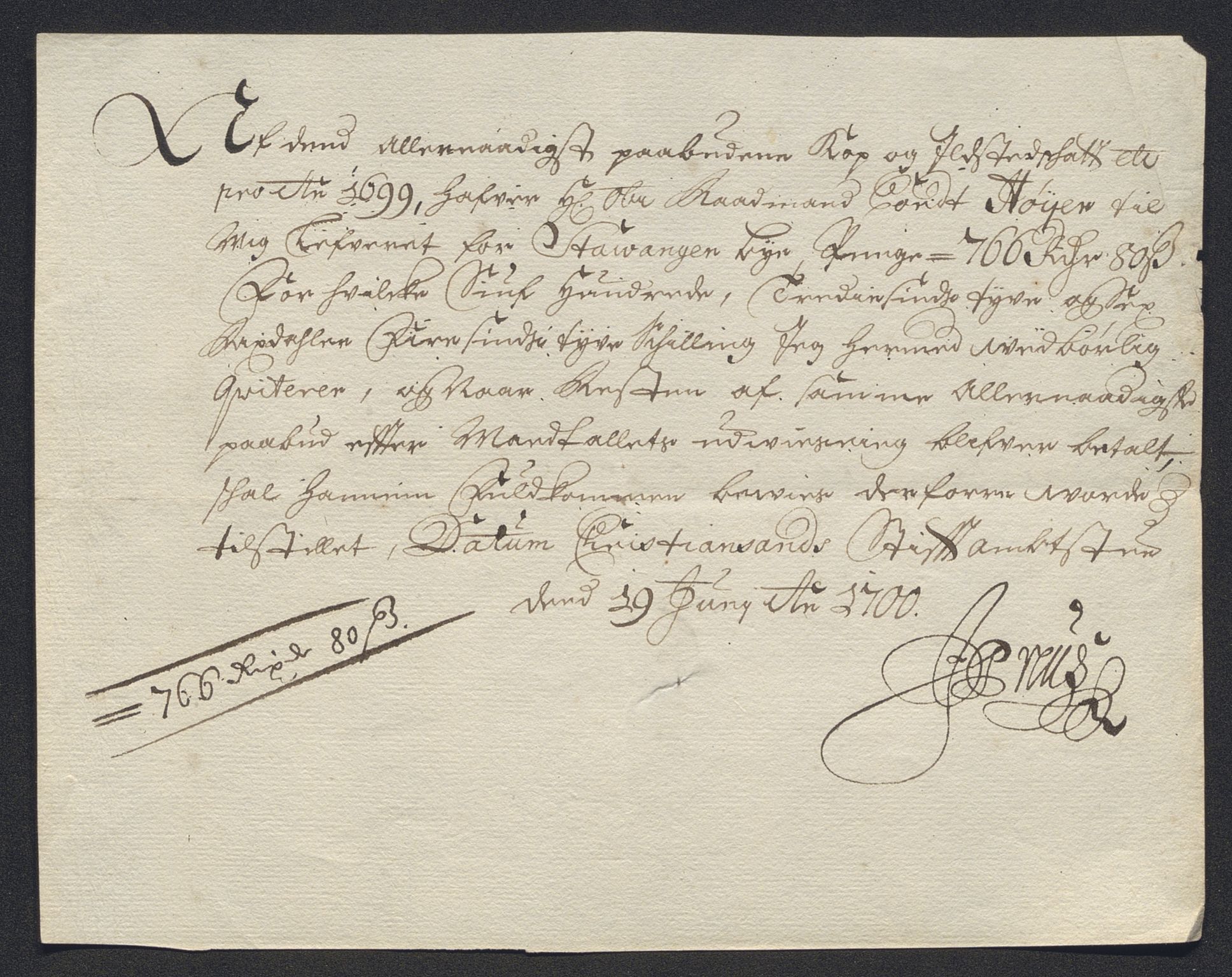 Rentekammeret inntil 1814, Reviderte regnskaper, Byregnskaper, AV/RA-EA-4066/R/Ro/L0302: [O4] Kontribusjonsregnskap, 1687-1711, p. 163