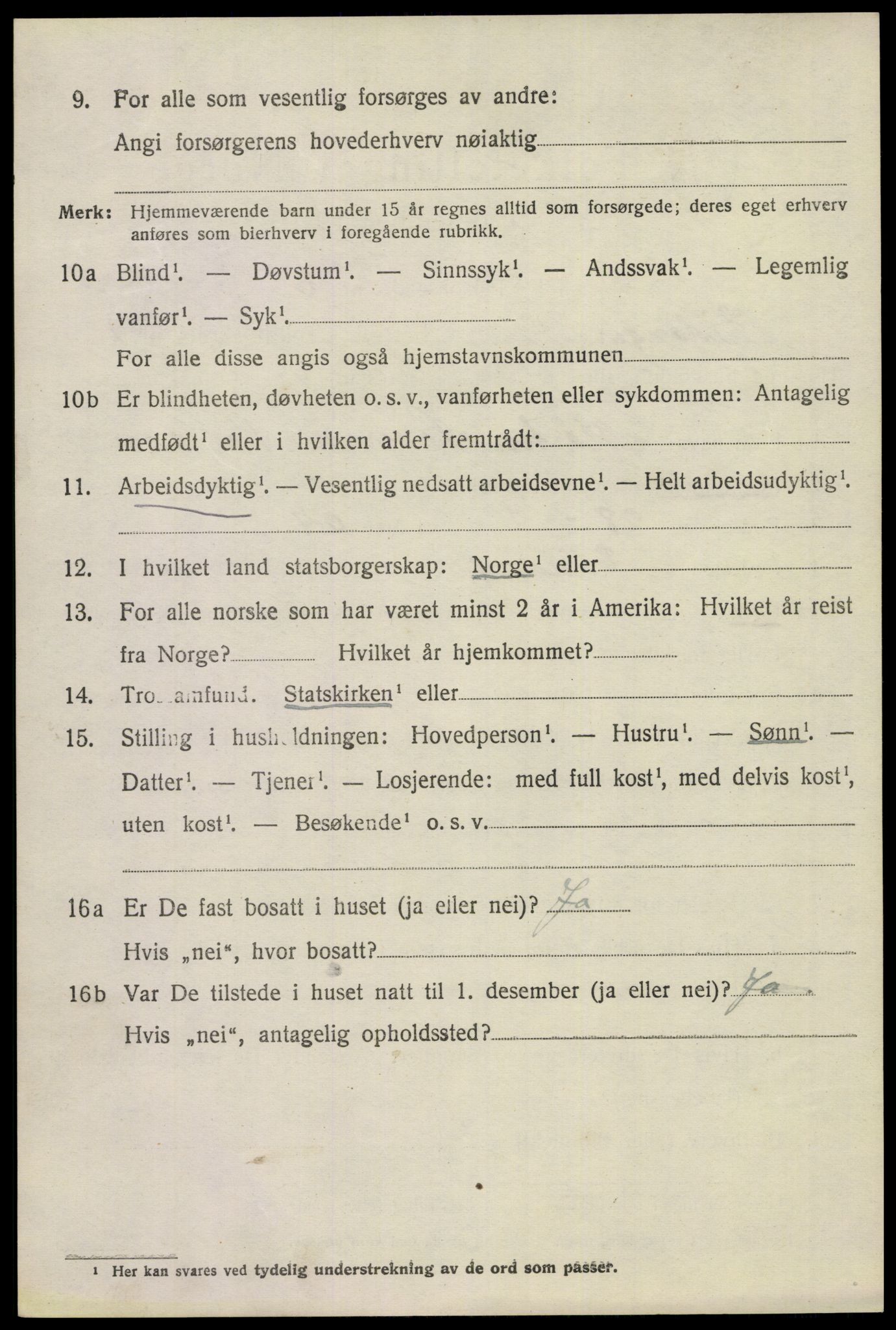 SAKO, 1920 census for Eidanger, 1920, p. 7519