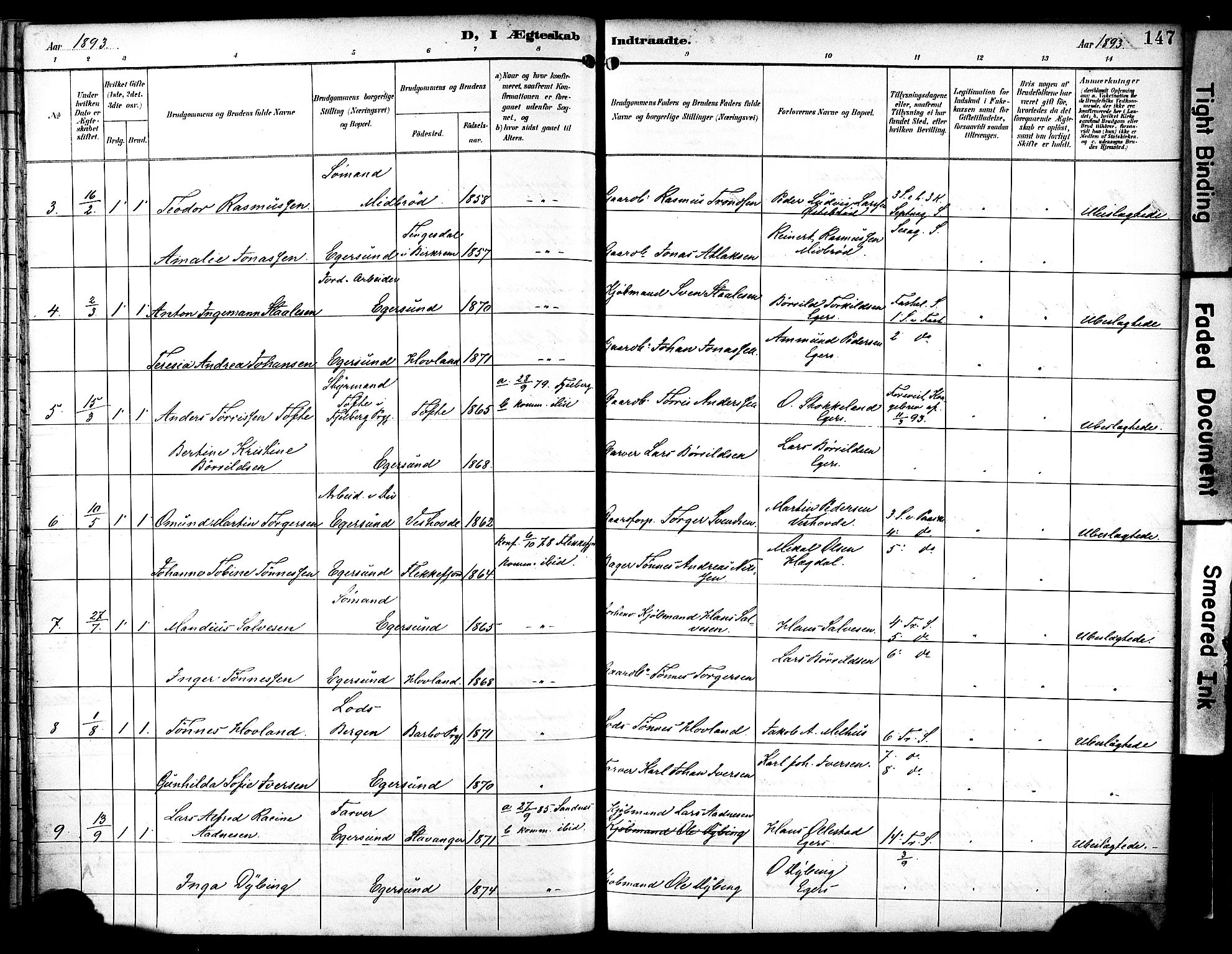 Eigersund sokneprestkontor, AV/SAST-A-101807/S08/L0019: Parish register (official) no. A 18, 1892-1905, p. 147