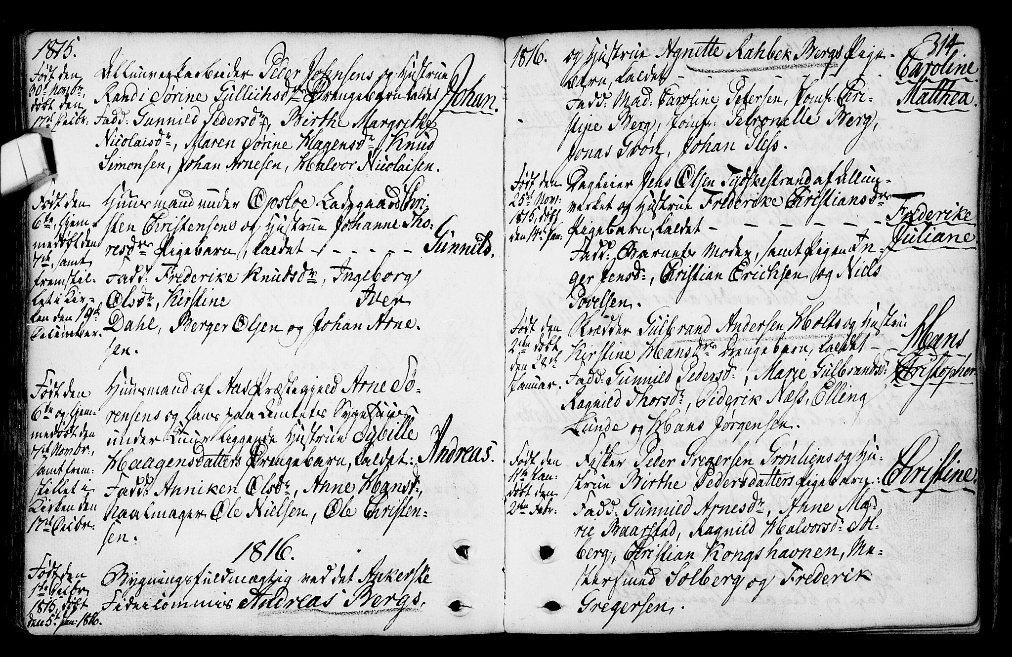 Gamlebyen prestekontor Kirkebøker, SAO/A-10884/F/Fa/L0001: Parish register (official) no. 1, 1734-1818, p. 314