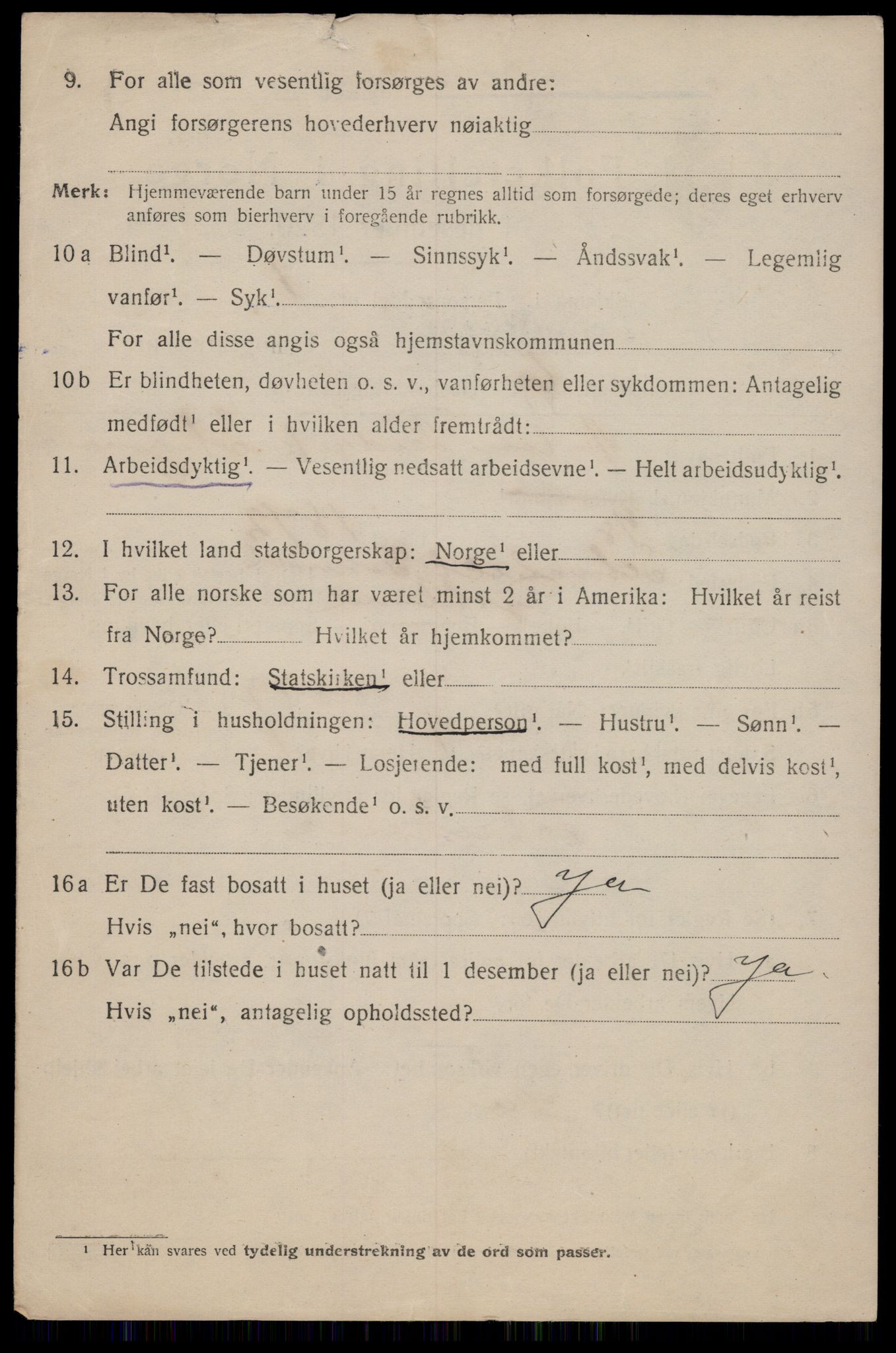 SAT, 1920 census for Trondheim, 1920, p. 73485