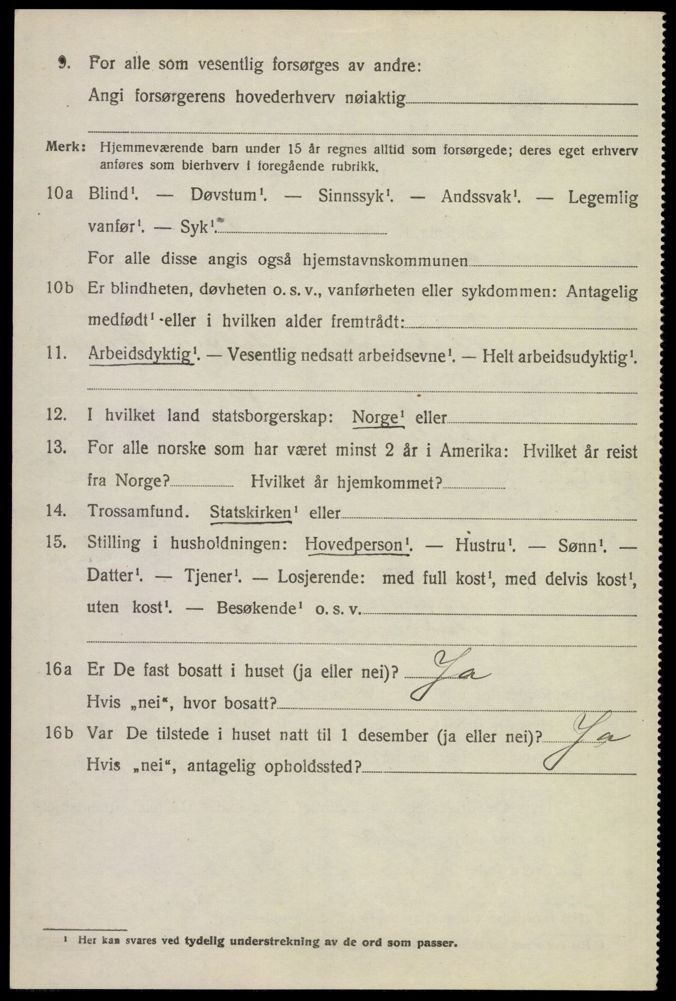 SAKO, 1920 census for Sauherad, 1920, p. 2876