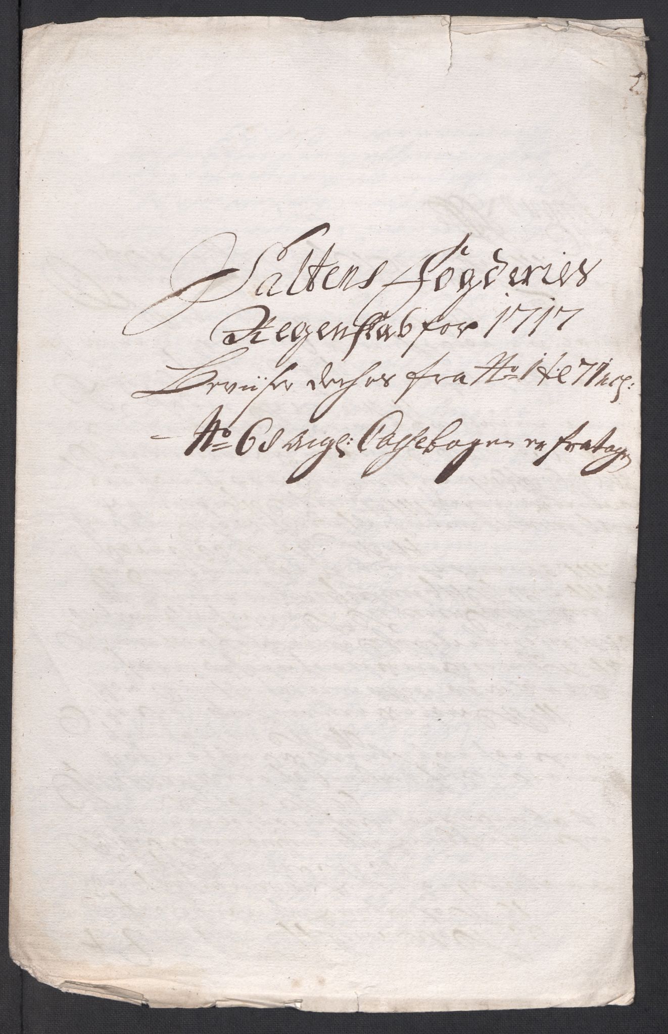 Rentekammeret inntil 1814, Reviderte regnskaper, Fogderegnskap, AV/RA-EA-4092/R66/L4587: Fogderegnskap Salten, 1717, p. 26