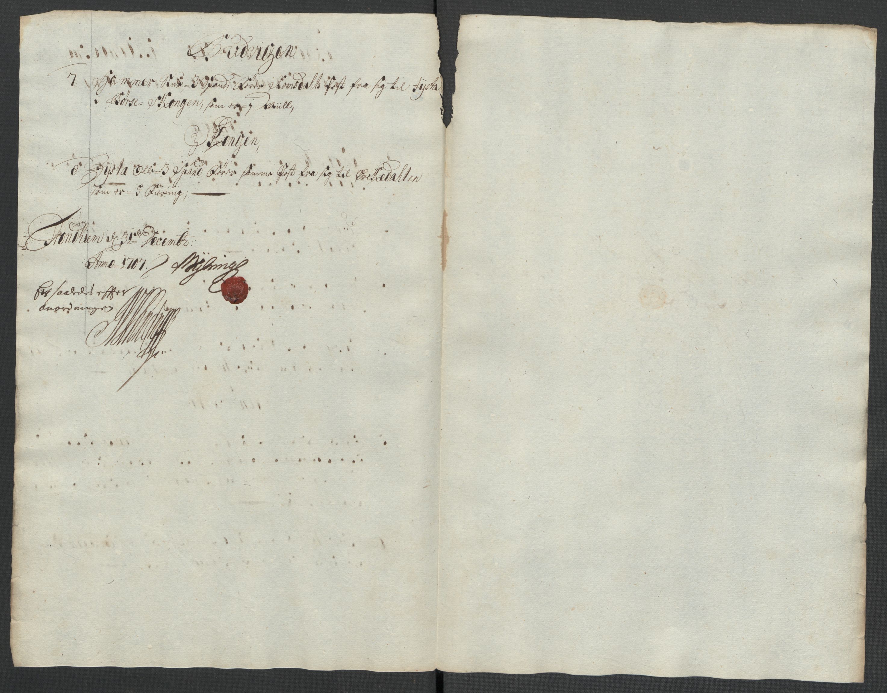 Rentekammeret inntil 1814, Reviderte regnskaper, Fogderegnskap, AV/RA-EA-4092/R61/L4110: Fogderegnskap Strinda og Selbu, 1707-1708, p. 173