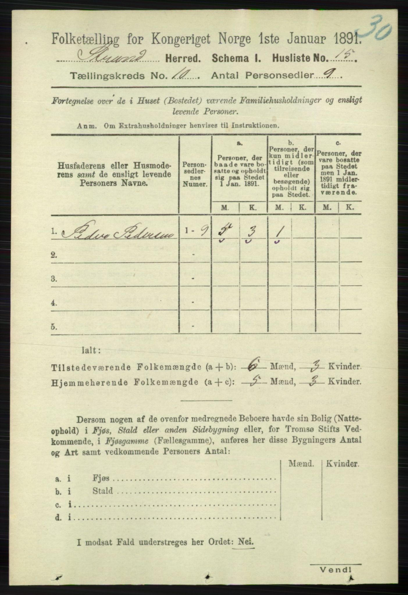 RA, 1891 census for 1130 Strand, 1891, p. 2719