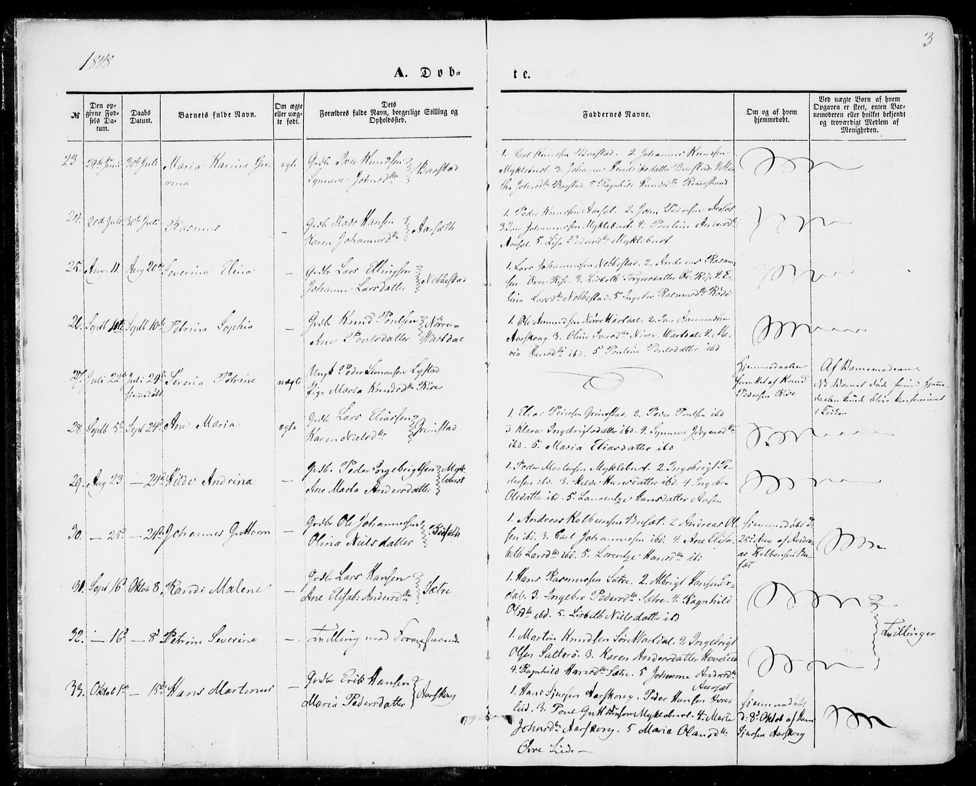 Ministerialprotokoller, klokkerbøker og fødselsregistre - Møre og Romsdal, AV/SAT-A-1454/510/L0121: Parish register (official) no. 510A01, 1848-1877, p. 3