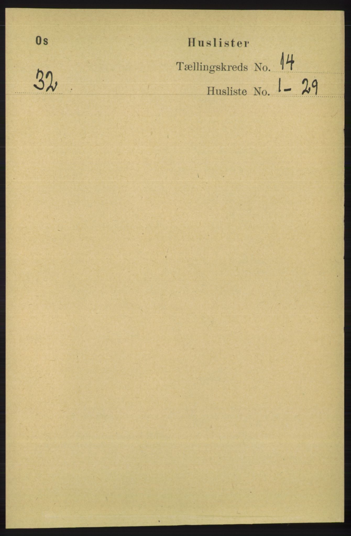 RA, 1891 census for 1243 Os, 1891, p. 3057