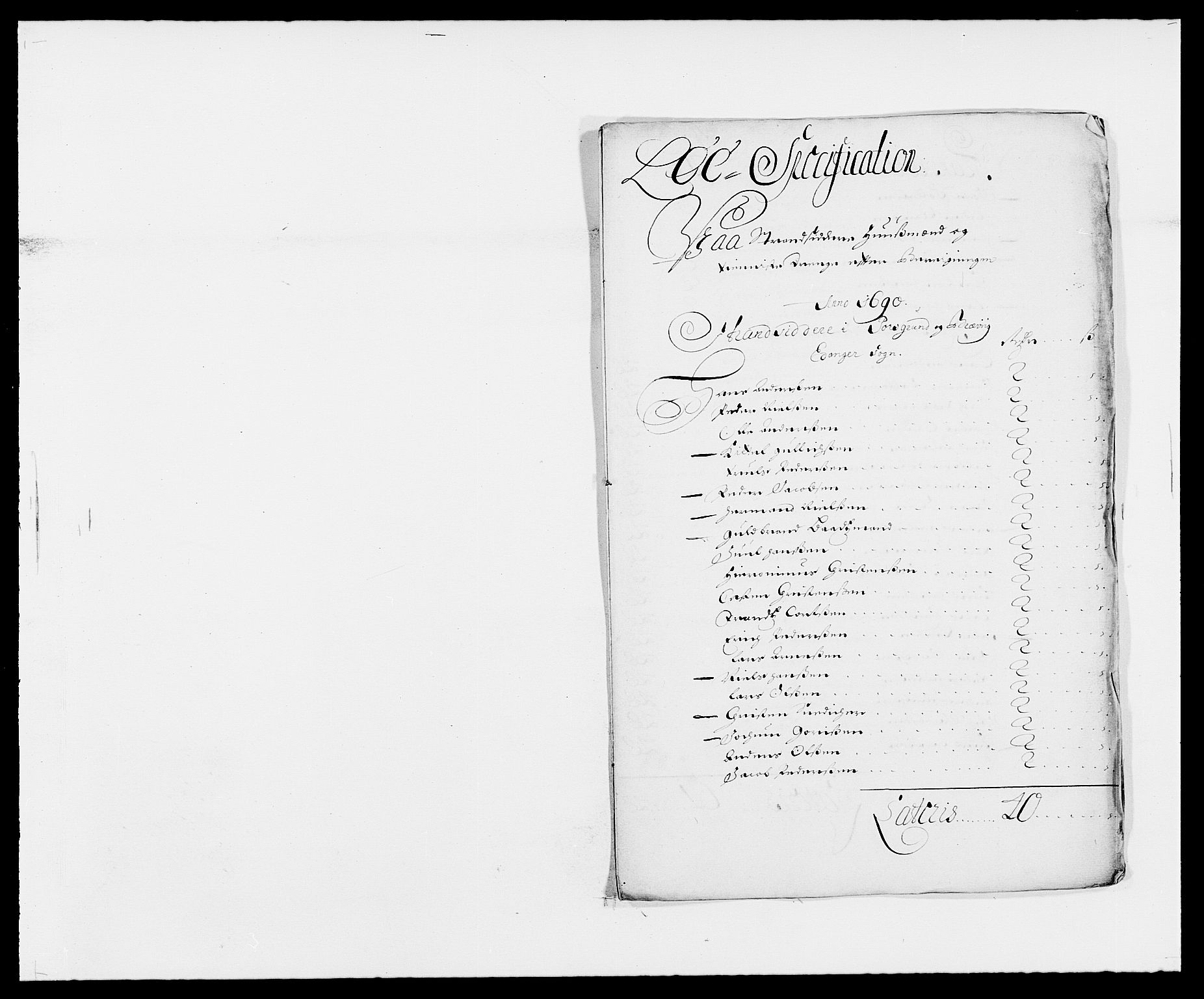 Rentekammeret inntil 1814, Reviderte regnskaper, Fogderegnskap, RA/EA-4092/R34/L2051: Fogderegnskap Bamble, 1688-1691, p. 115