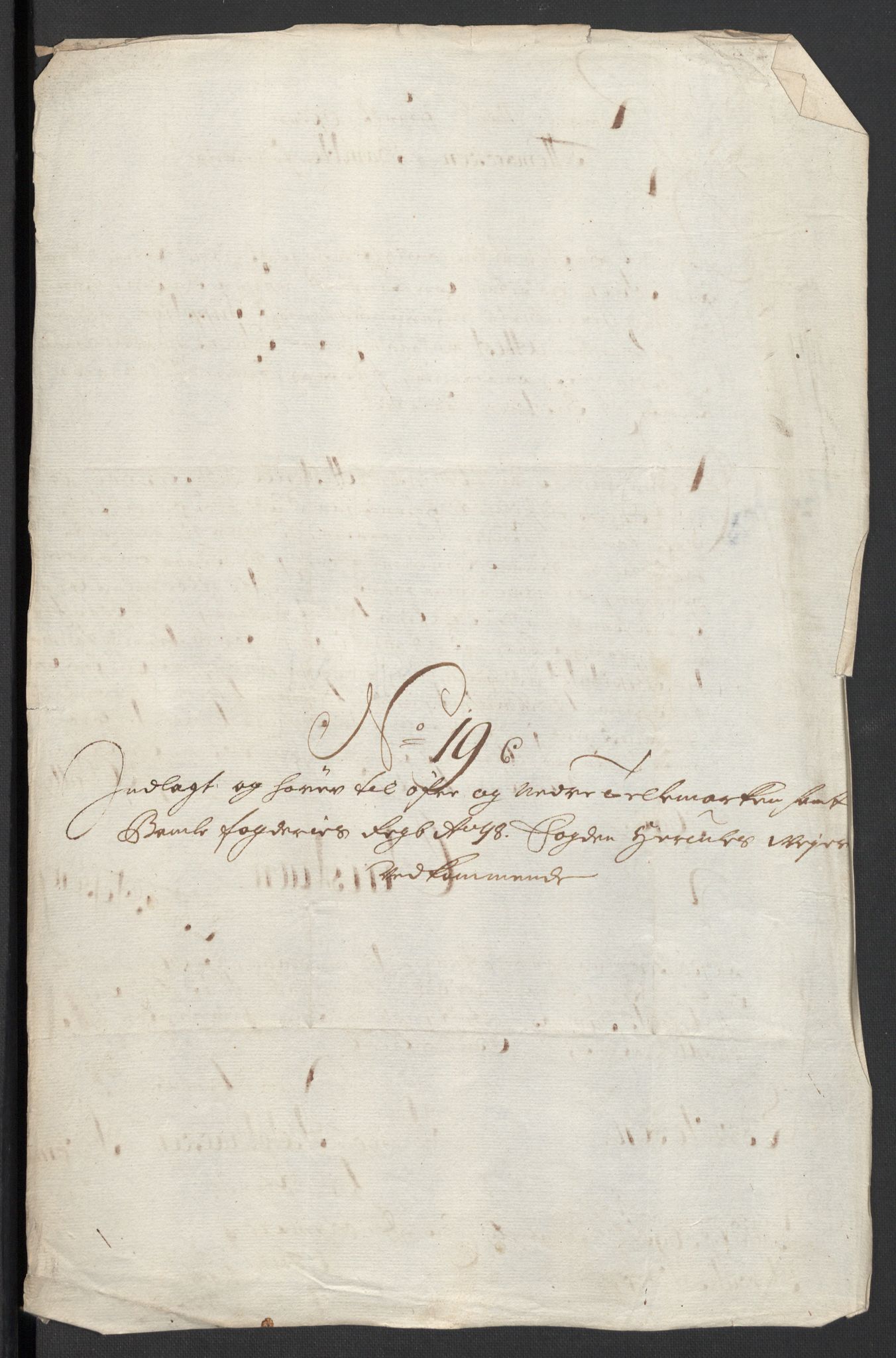 Rentekammeret inntil 1814, Reviderte regnskaper, Fogderegnskap, AV/RA-EA-4092/R36/L2099: Fogderegnskap Øvre og Nedre Telemark og Bamble, 1698, p. 250