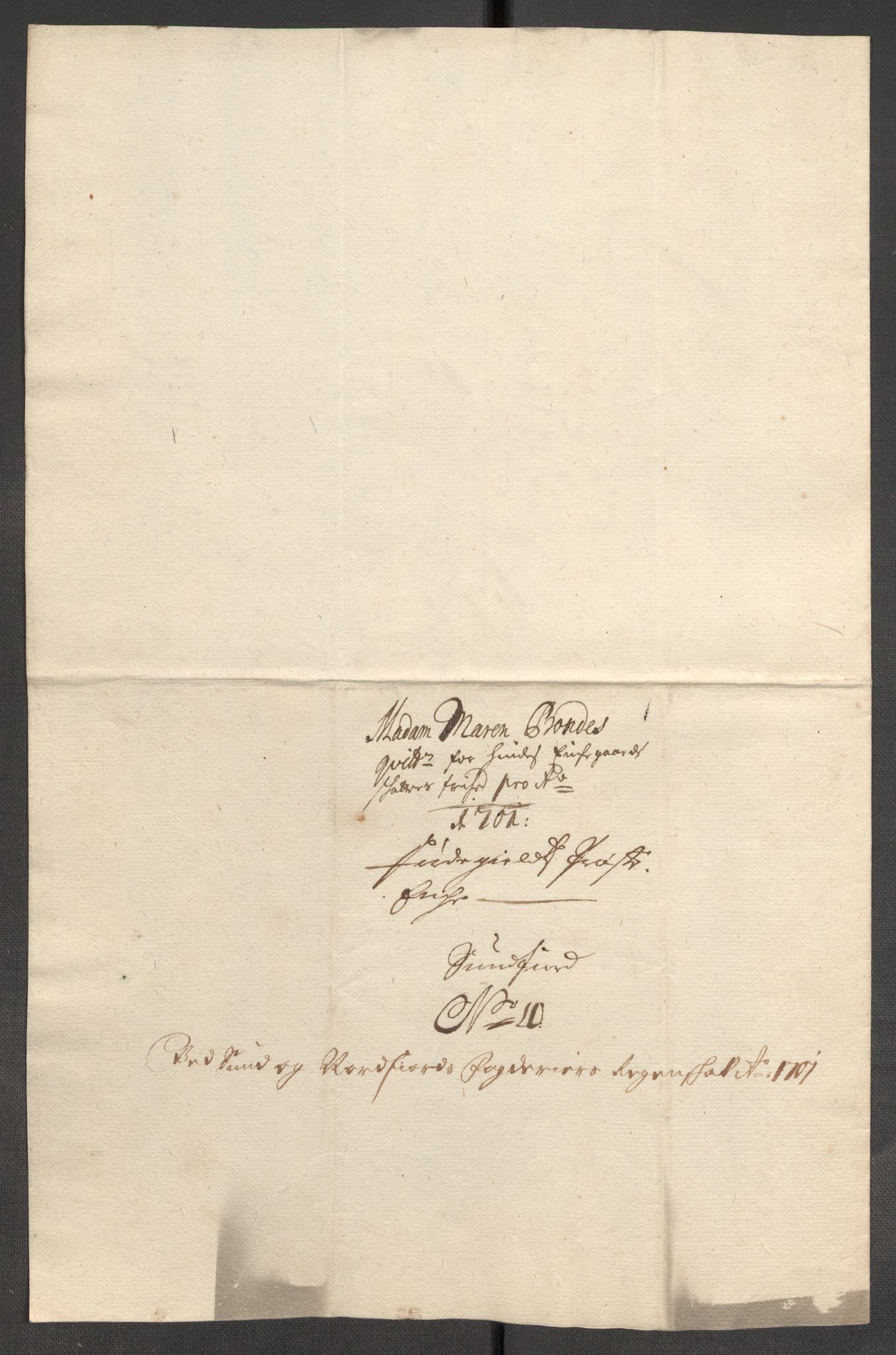 Rentekammeret inntil 1814, Reviderte regnskaper, Fogderegnskap, AV/RA-EA-4092/R53/L3425: Fogderegnskap Sunn- og Nordfjord, 1700-1701, p. 457