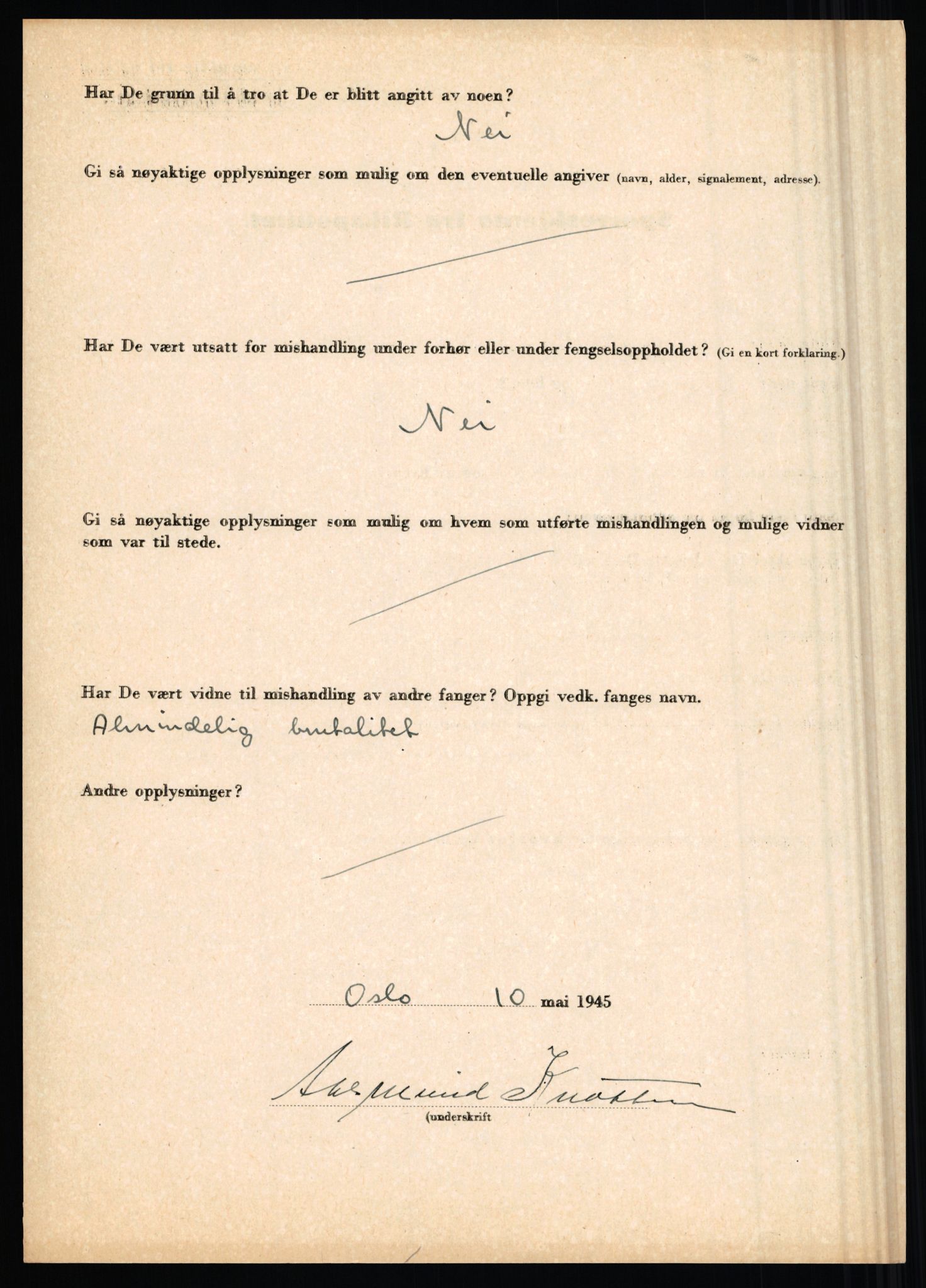 Rikspolitisjefen, AV/RA-S-1560/L/L0009: Karlsen, Aksel Emanuel - Kristiansen, Øivind Vetre, 1940-1945, p. 512