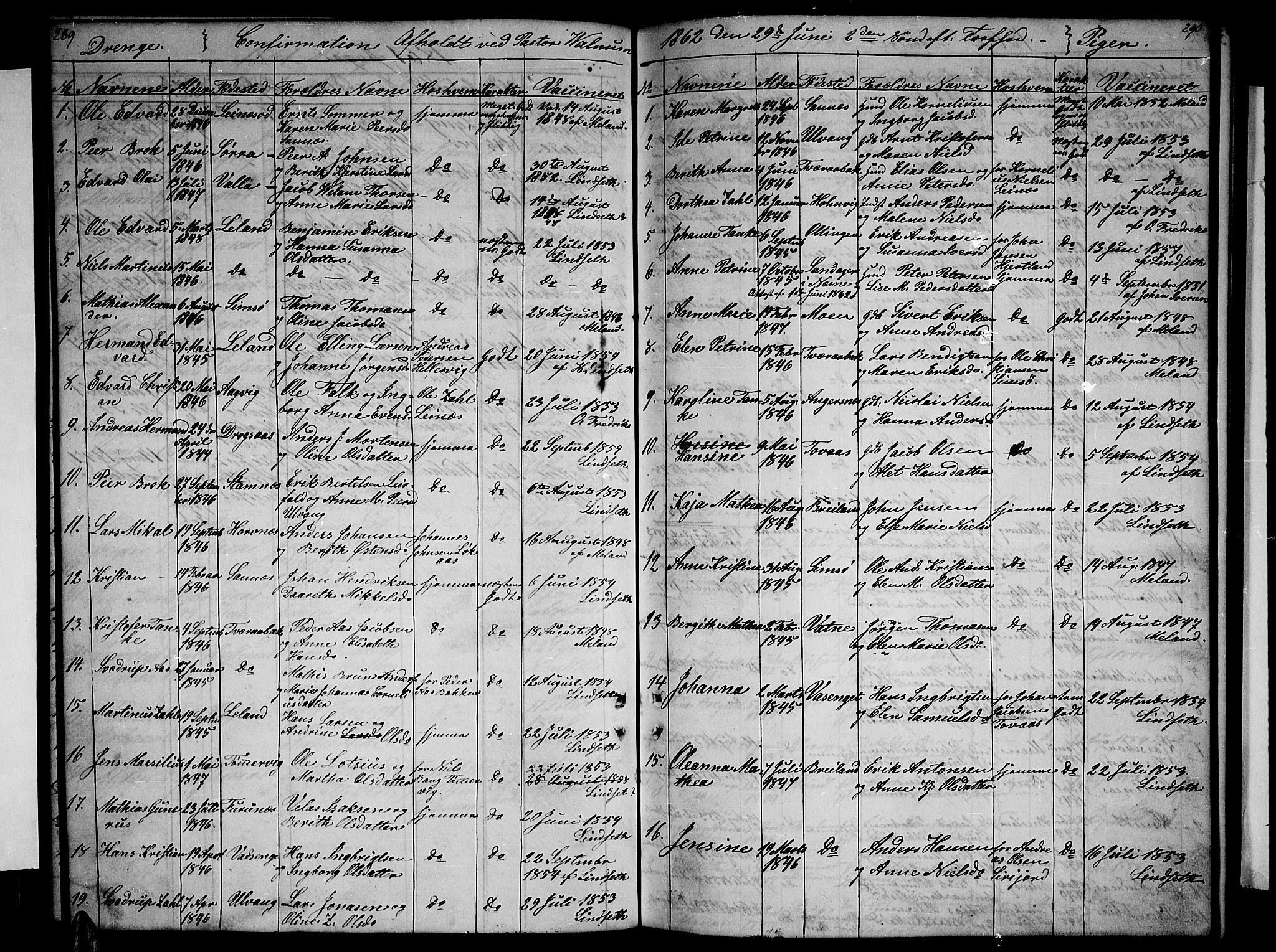 Ministerialprotokoller, klokkerbøker og fødselsregistre - Nordland, AV/SAT-A-1459/831/L0475: Parish register (copy) no. 831C02, 1851-1865, p. 289-290