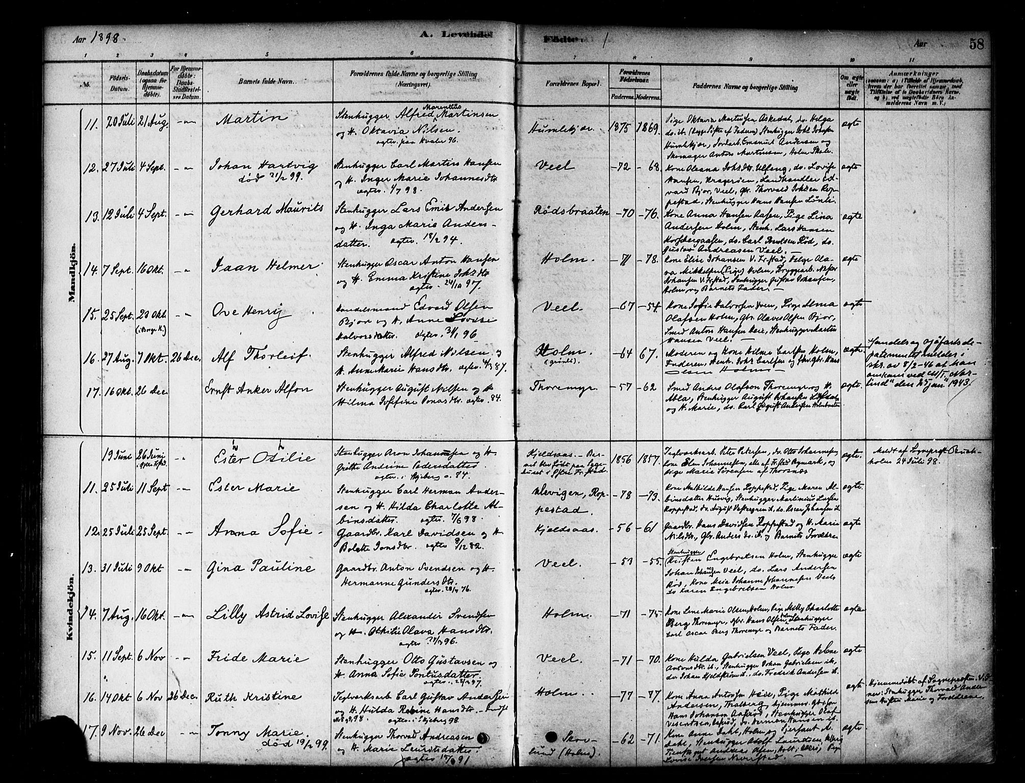Borge prestekontor Kirkebøker, SAO/A-10903/F/Fb/L0003: Parish register (official) no. II 3, 1878-1902, p. 58