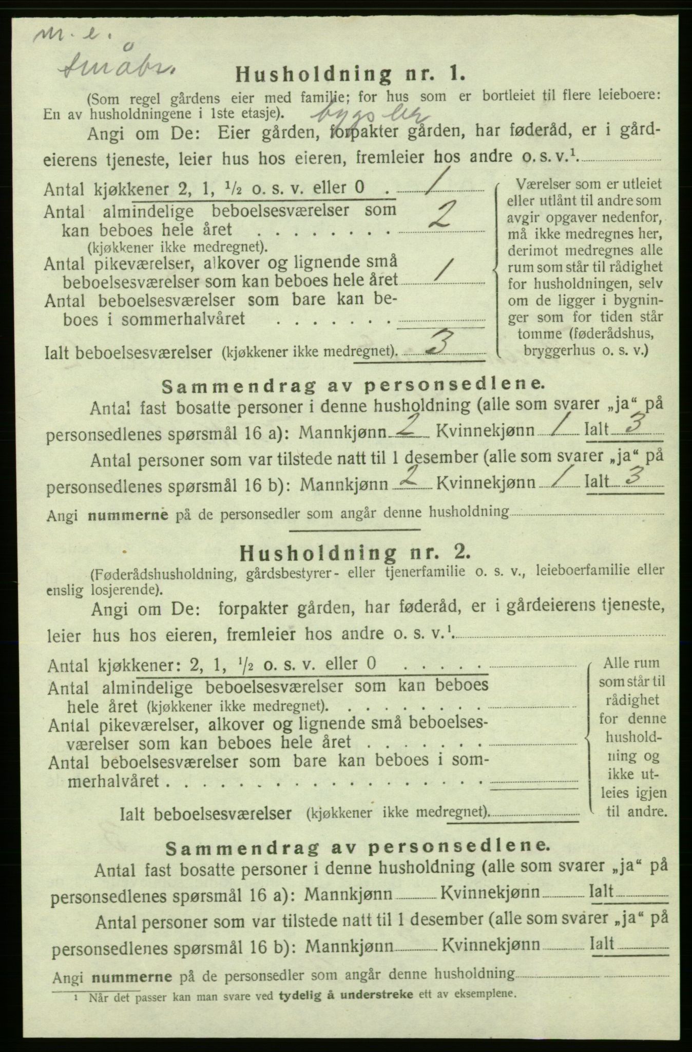 SAB, 1920 census for Kvinnherad, 1920, p. 1362