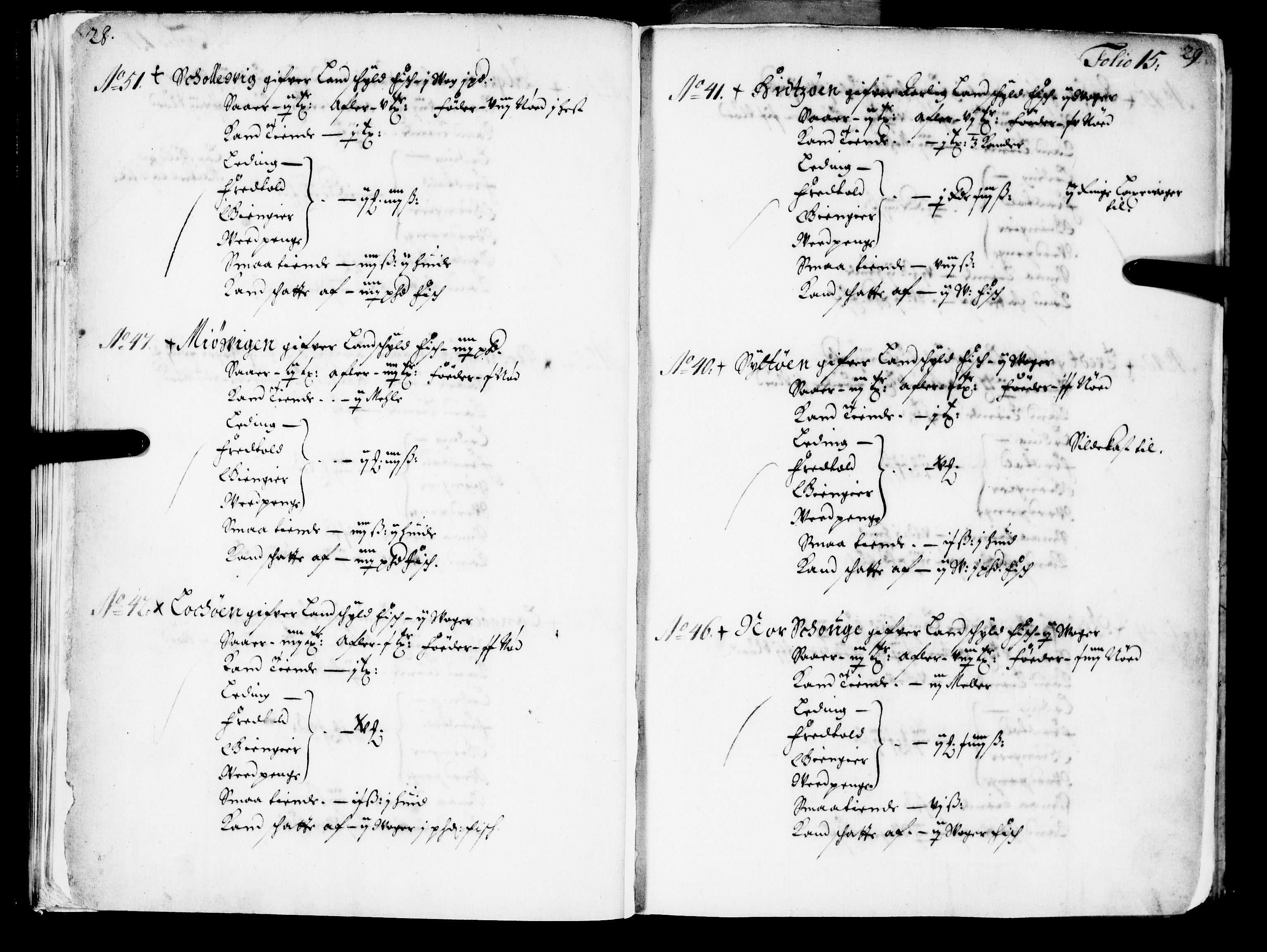 Rentekammeret inntil 1814, Realistisk ordnet avdeling, AV/RA-EA-4070/N/Nb/Nba/L0039: Nordhordland fogderi, 1667, p. 14b-15a