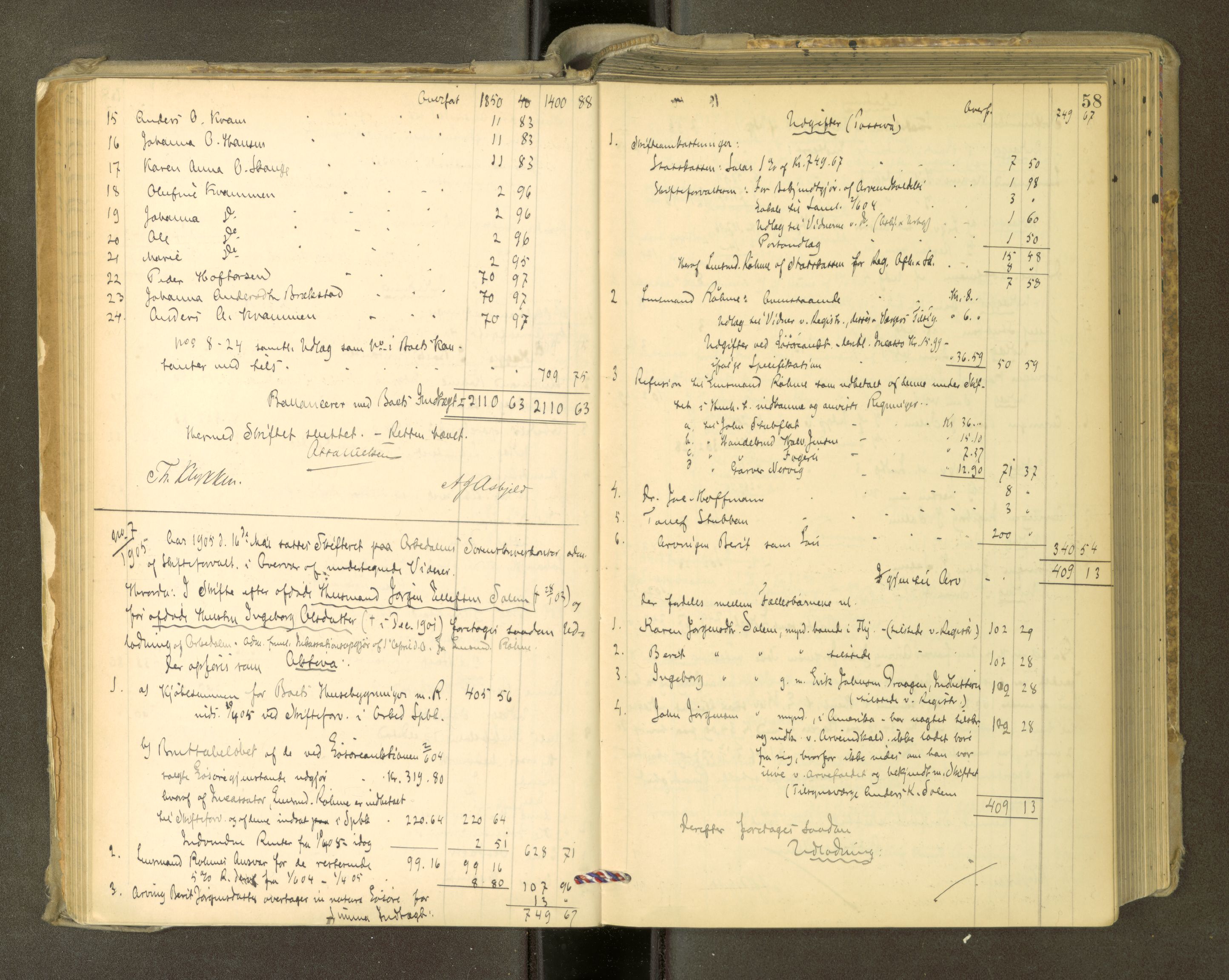 Orkdal sorenskriveri, AV/SAT-A-4169/1/3/3Aa/L0015: Skifteprotokoller, 1902-1915, p. 57b-58a