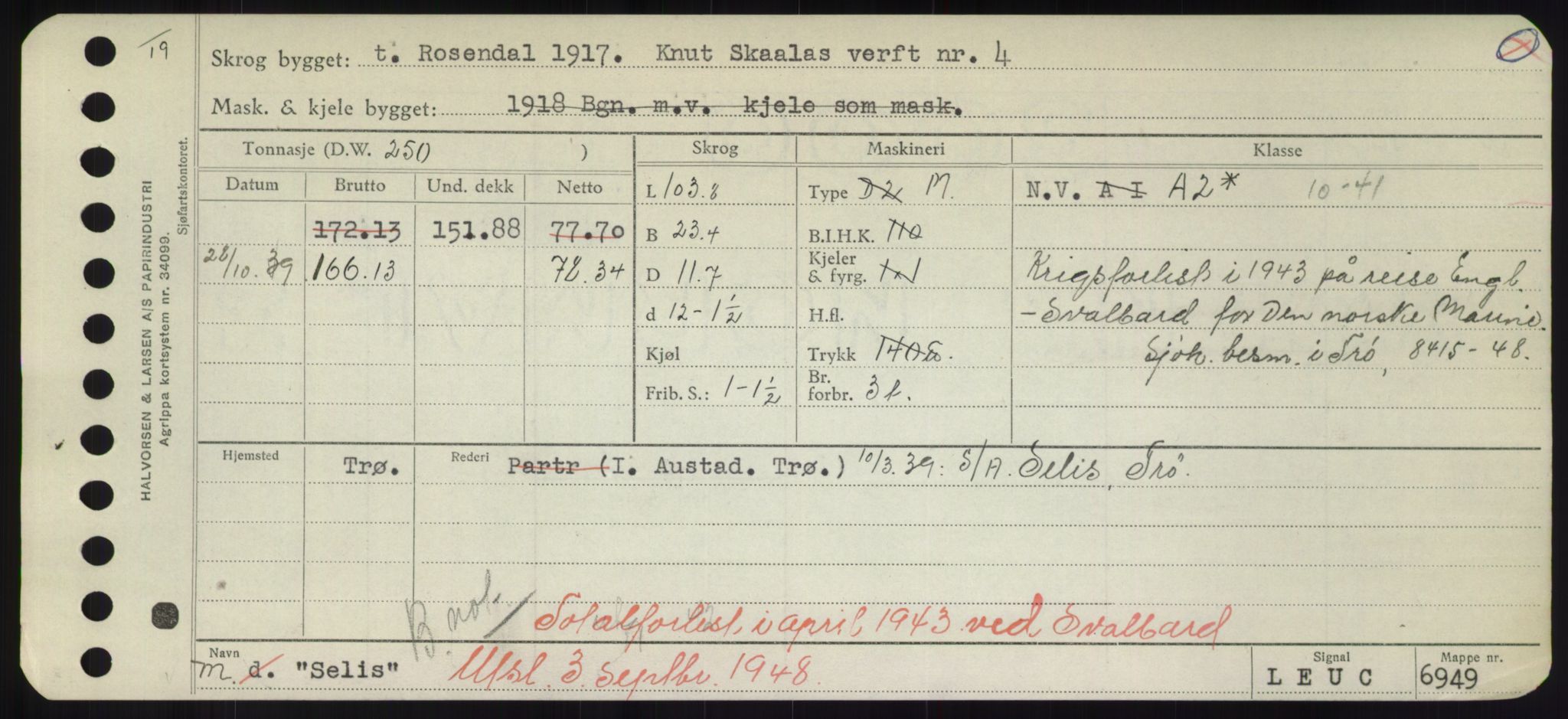 Sjøfartsdirektoratet med forløpere, Skipsmålingen, RA/S-1627/H/Hd/L0032: Fartøy, San-Seve, p. 441