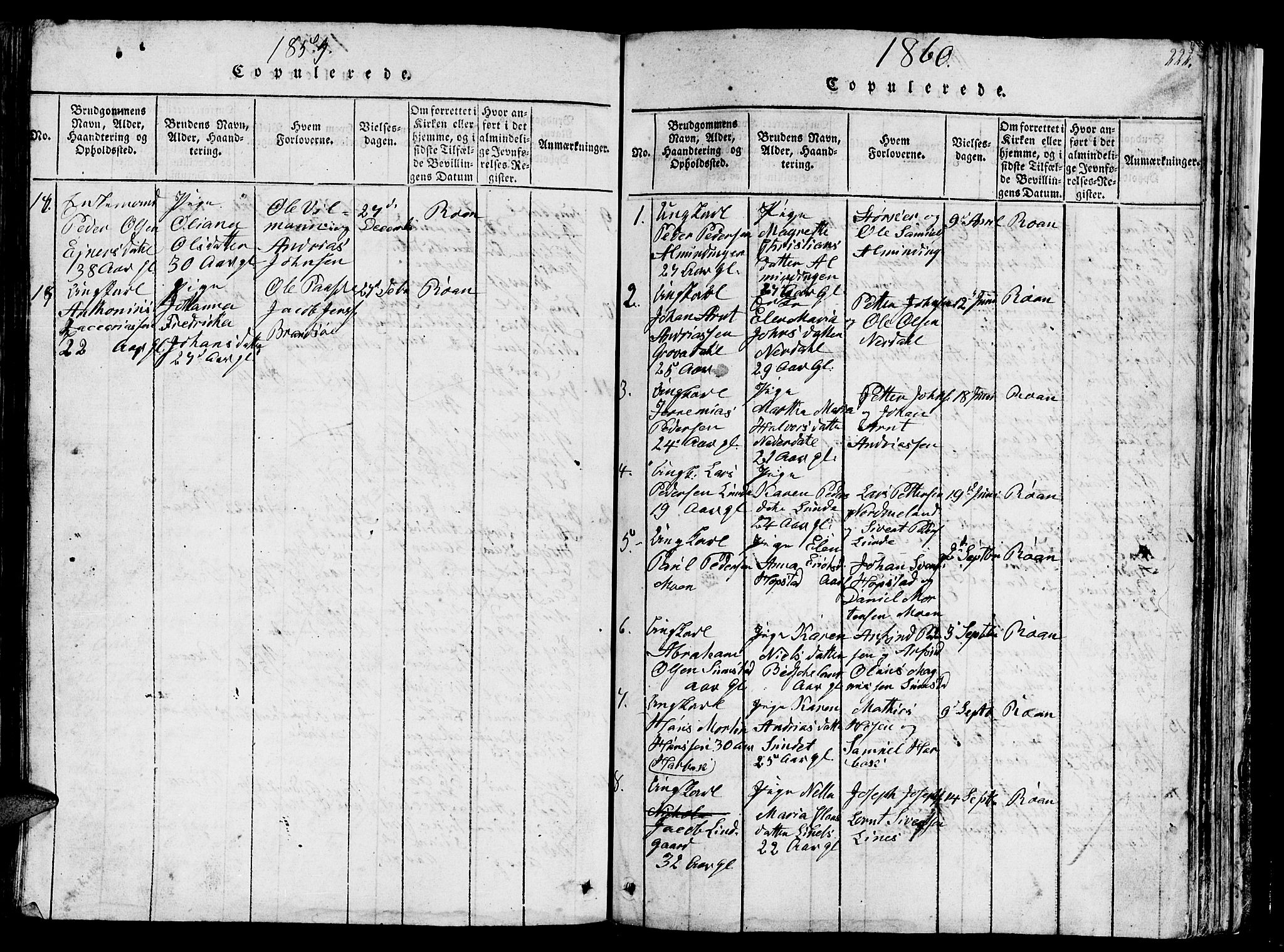 Ministerialprotokoller, klokkerbøker og fødselsregistre - Sør-Trøndelag, SAT/A-1456/657/L0714: Parish register (copy) no. 657C01, 1818-1868, p. 222
