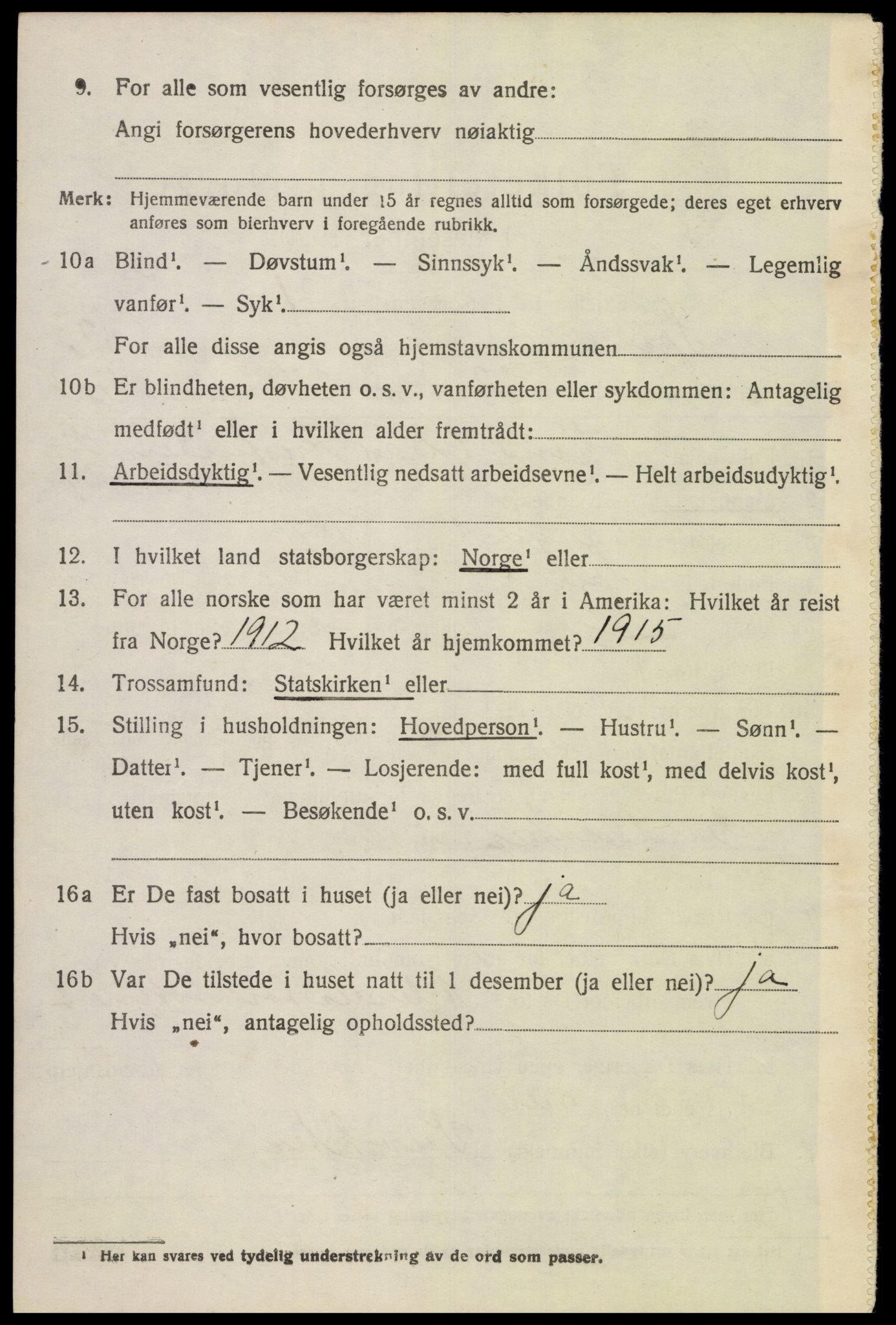 SAK, 1920 census for Spind, 1920, p. 1138