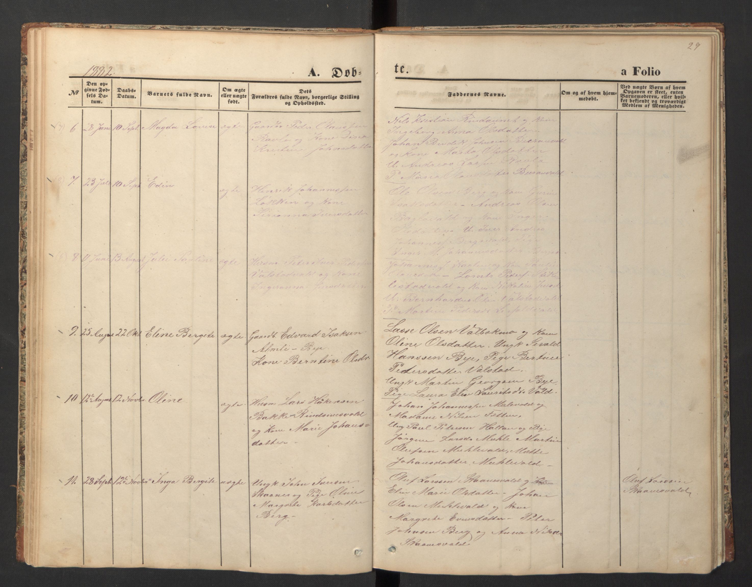 Ministerialprotokoller, klokkerbøker og fødselsregistre - Nord-Trøndelag, SAT/A-1458/726/L0271: Parish register (copy) no. 726C02, 1869-1897, p. 29