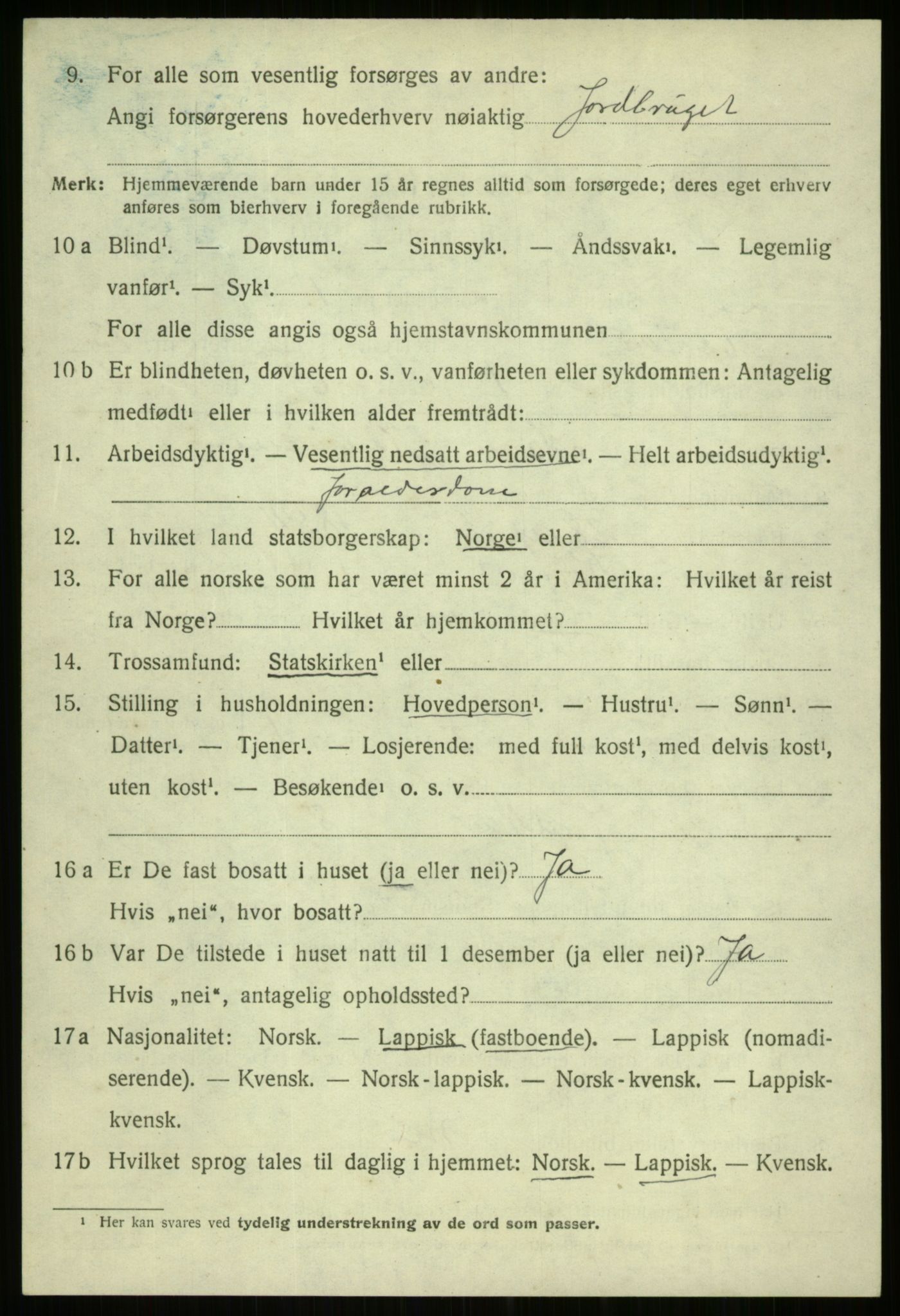 SATØ, 1920 census for Ibestad, 1920, p. 6765