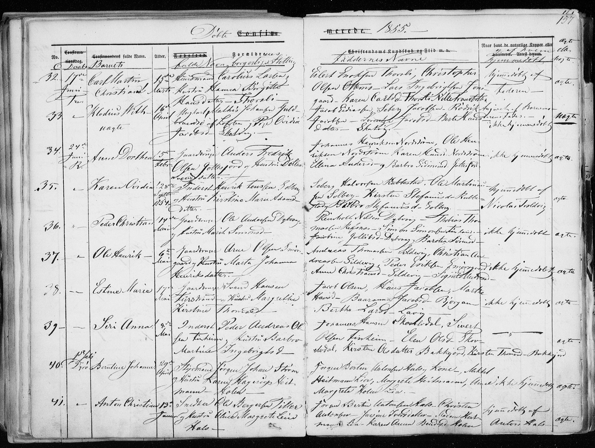 Tranøy sokneprestkontor, AV/SATØ-S-1313/I/Ia/Iaa/L0006kirke: Parish register (official) no. 6, 1844-1855, p. 157