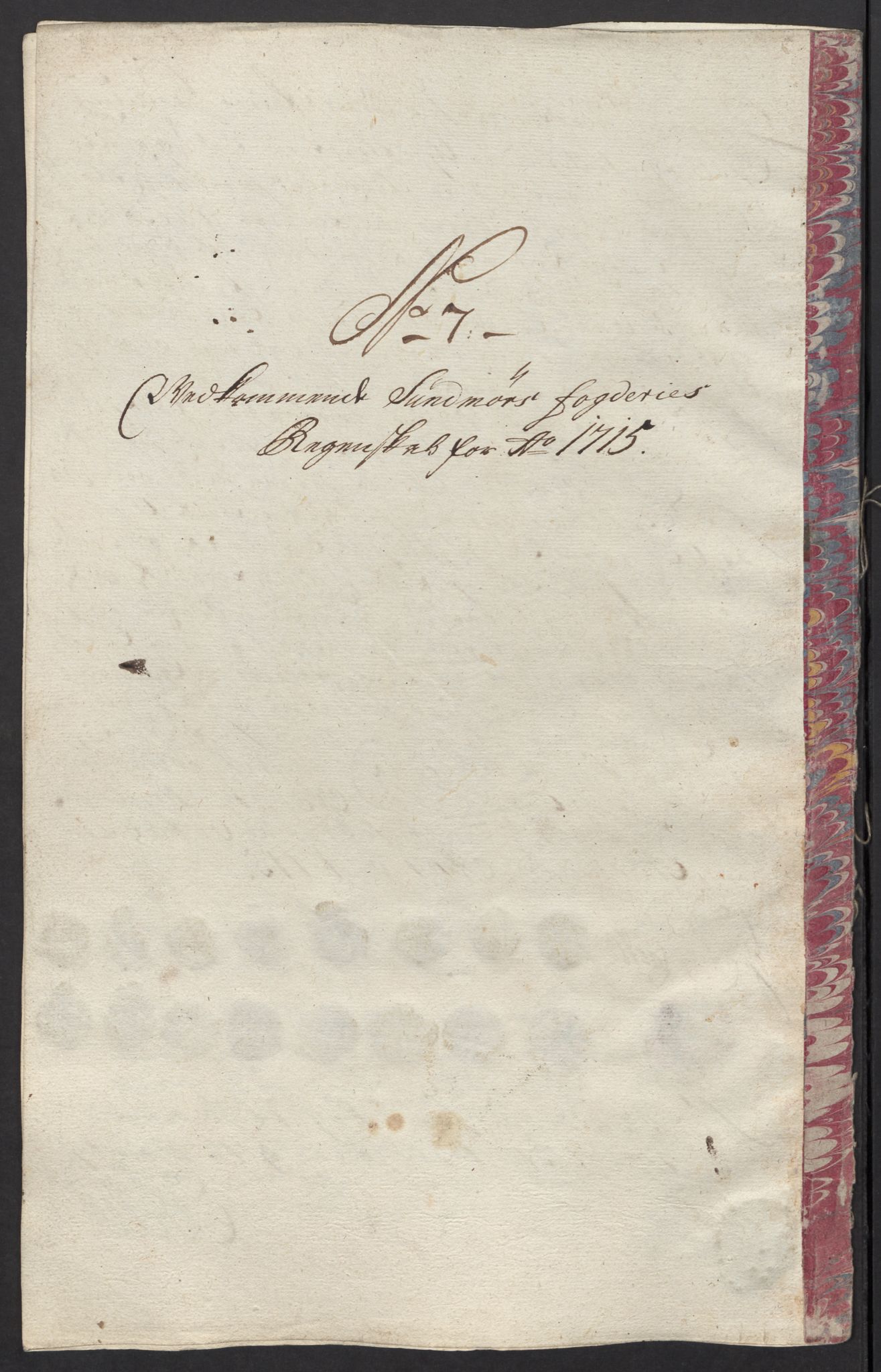 Rentekammeret inntil 1814, Reviderte regnskaper, Fogderegnskap, AV/RA-EA-4092/R54/L3567: Fogderegnskap Sunnmøre, 1715, p. 148