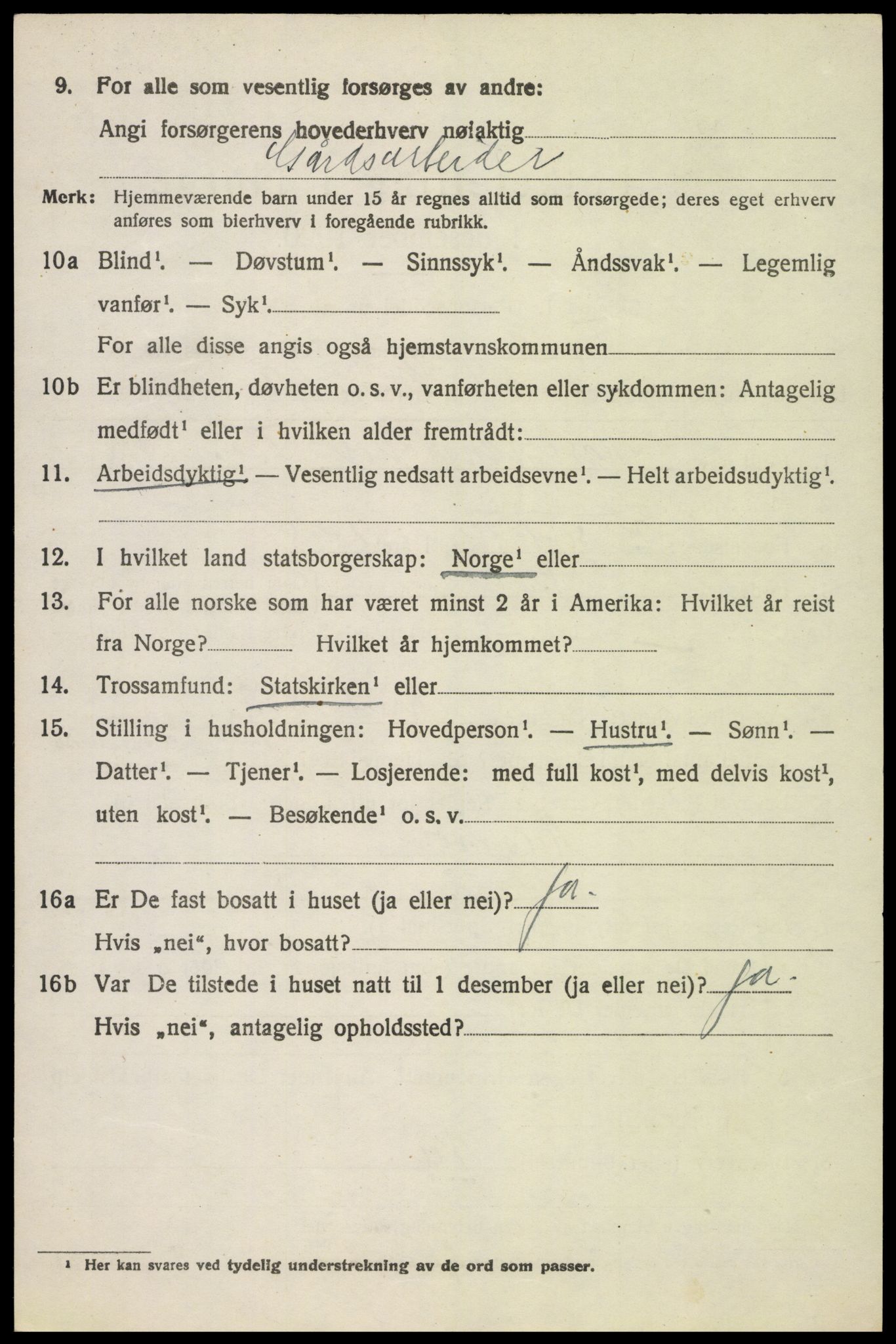 SAH, 1920 census for Nord-Fron, 1920, p. 5959