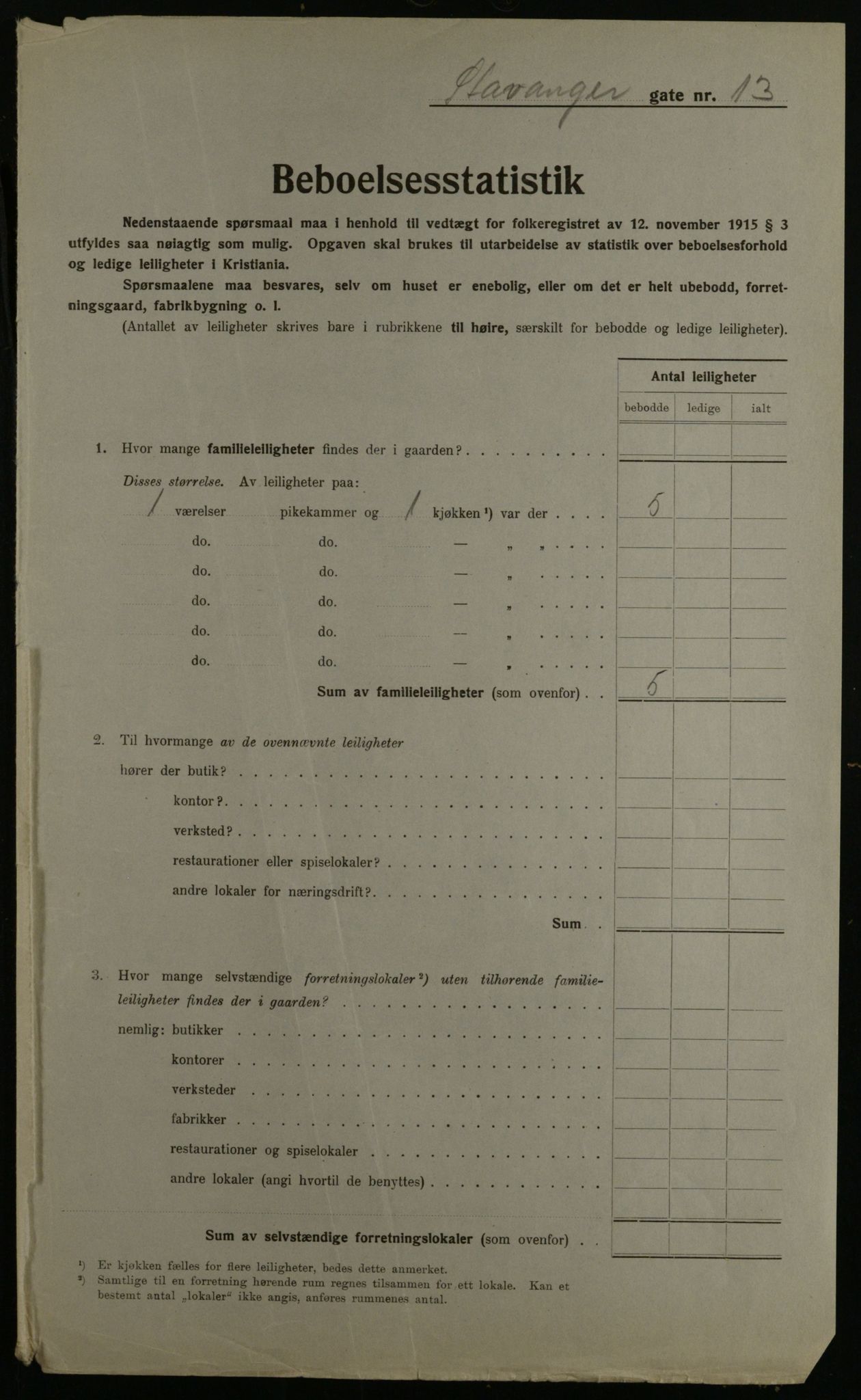 OBA, Municipal Census 1923 for Kristiania, 1923, p. 111410