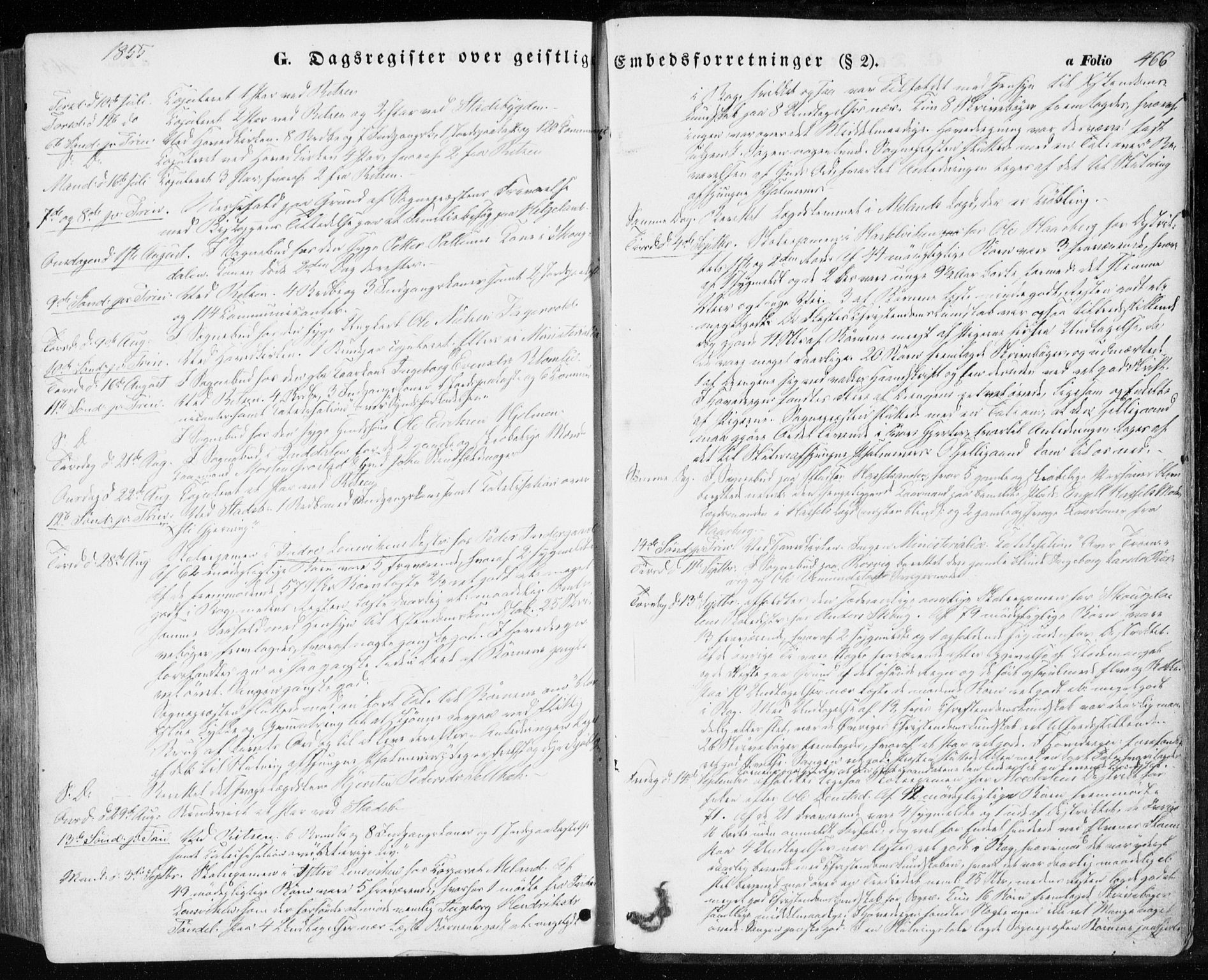 Ministerialprotokoller, klokkerbøker og fødselsregistre - Sør-Trøndelag, SAT/A-1456/646/L0611: Parish register (official) no. 646A09, 1848-1857, p. 466