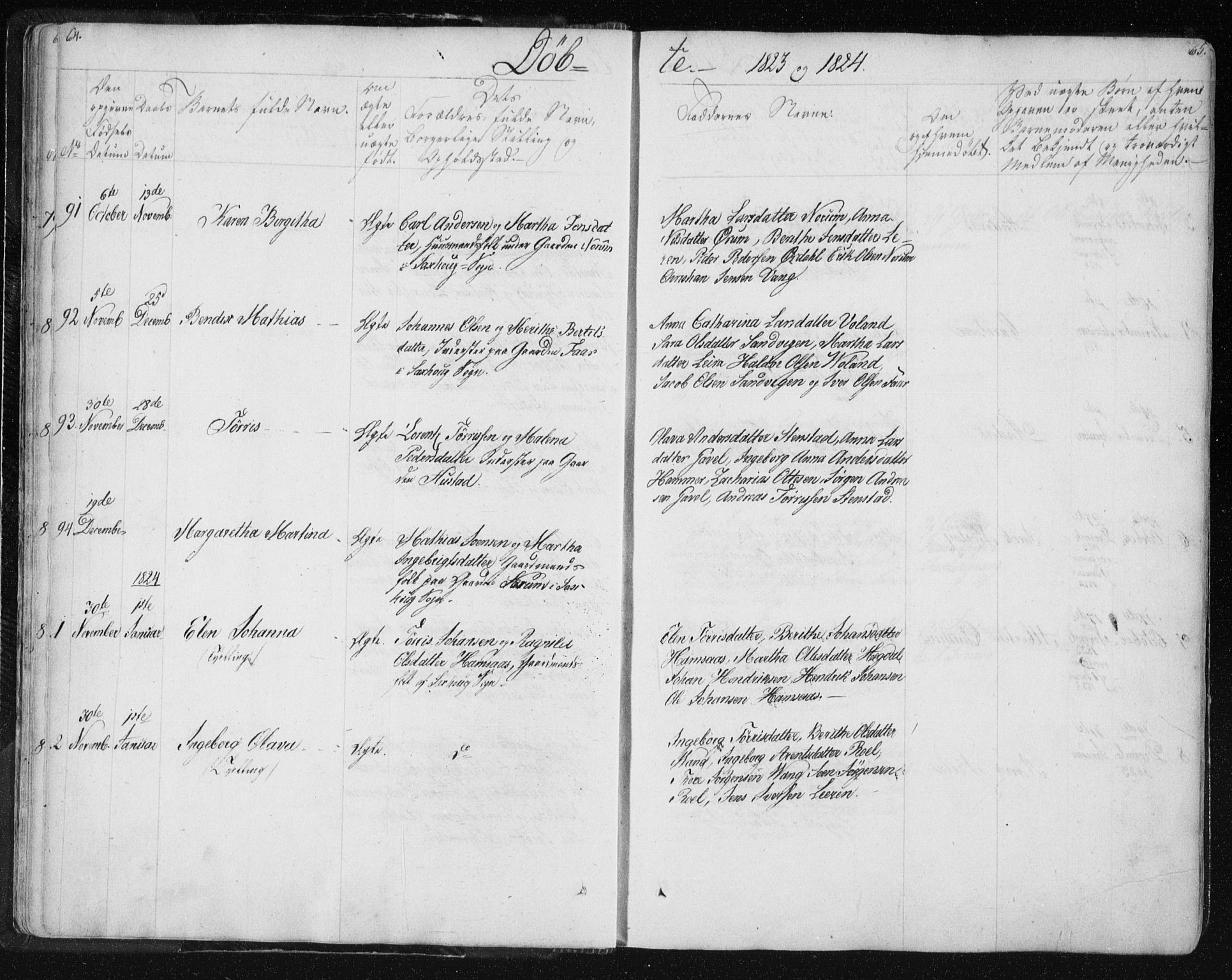 Ministerialprotokoller, klokkerbøker og fødselsregistre - Nord-Trøndelag, SAT/A-1458/730/L0276: Parish register (official) no. 730A05, 1822-1830, p. 64-65
