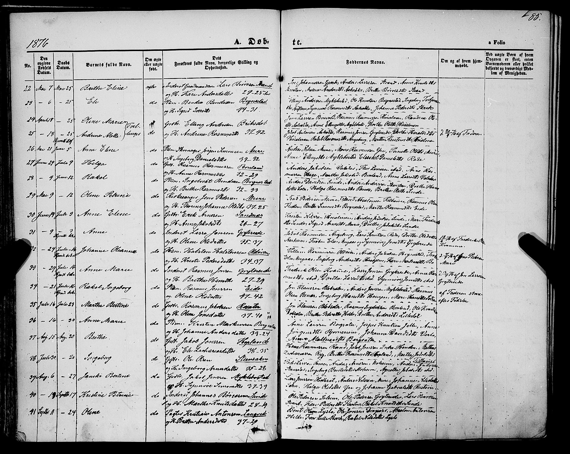 Innvik sokneprestembete, SAB/A-80501: Parish register (official) no. A 6, 1865-1878, p. 85