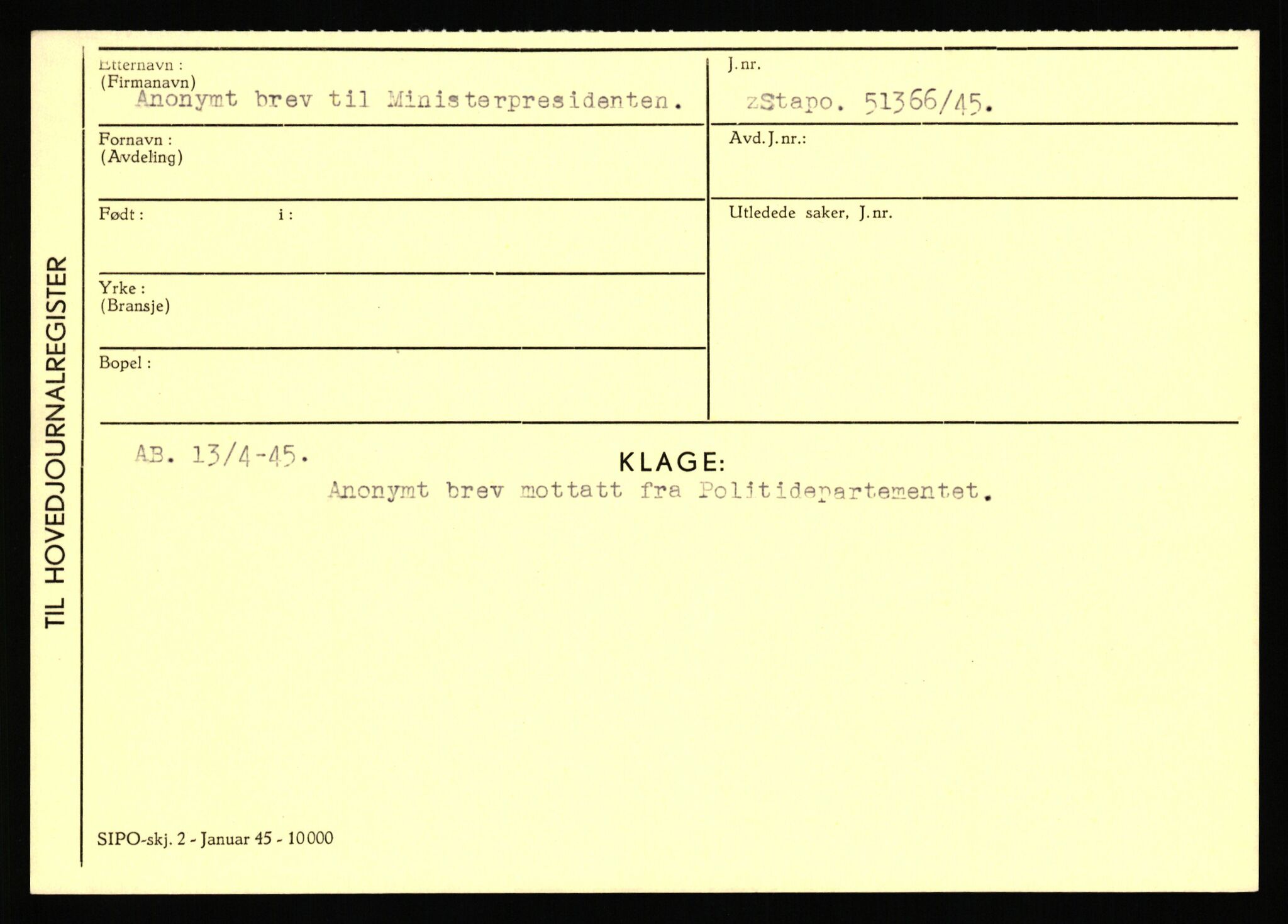 Statspolitiet - Hovedkontoret / Osloavdelingen, AV/RA-S-1329/C/Ca/L0001: Aabakken - Armann, 1943-1945, p. 4628