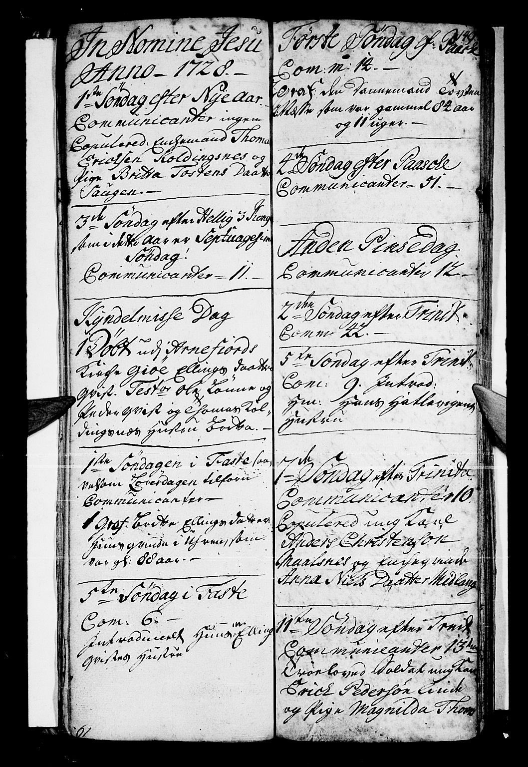 Vik sokneprestembete, SAB/A-81501: Parish register (official) no. A 1 /4, 1727-1740, p. 149