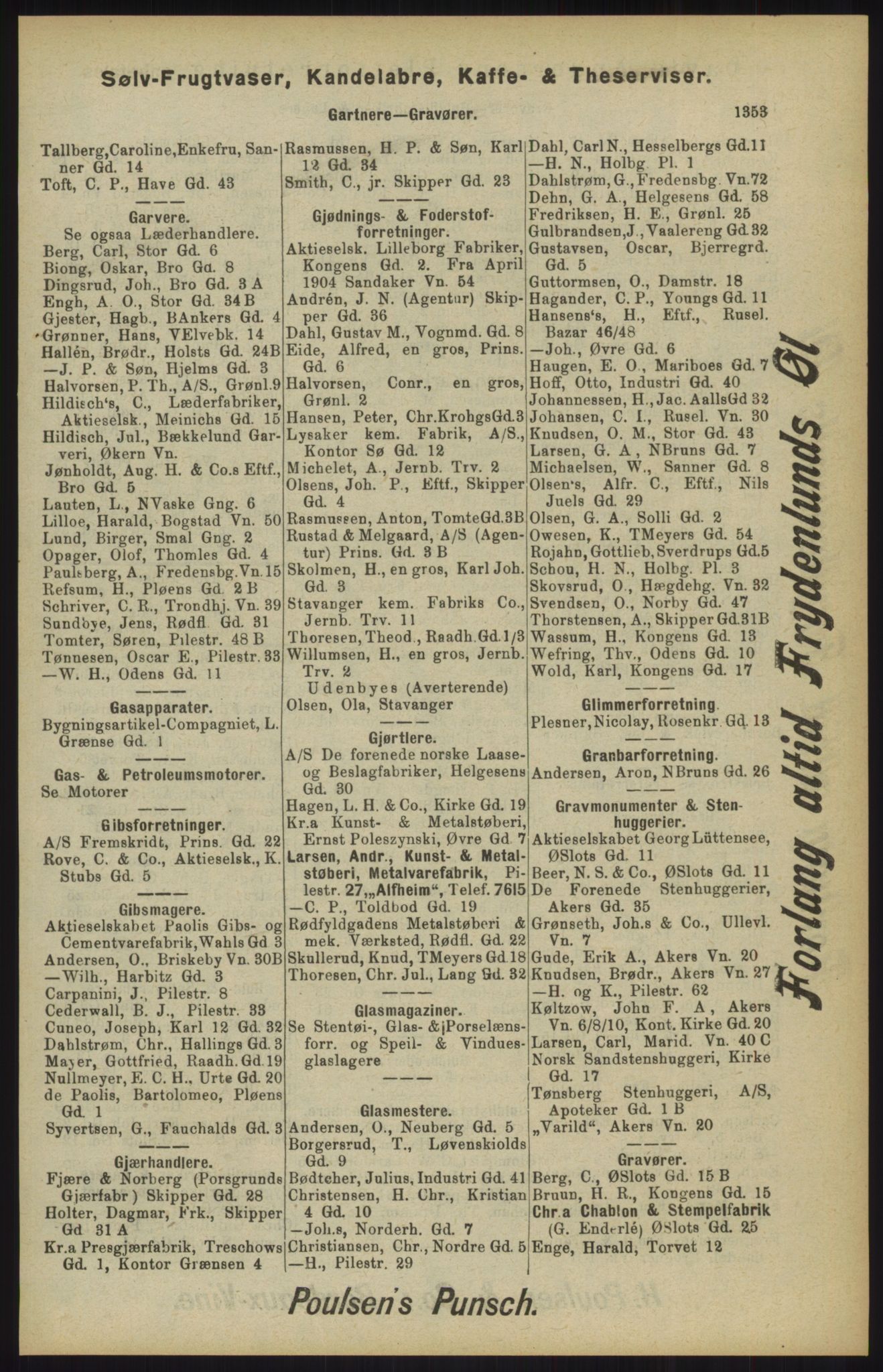Kristiania/Oslo adressebok, PUBL/-, 1904, p. 1353