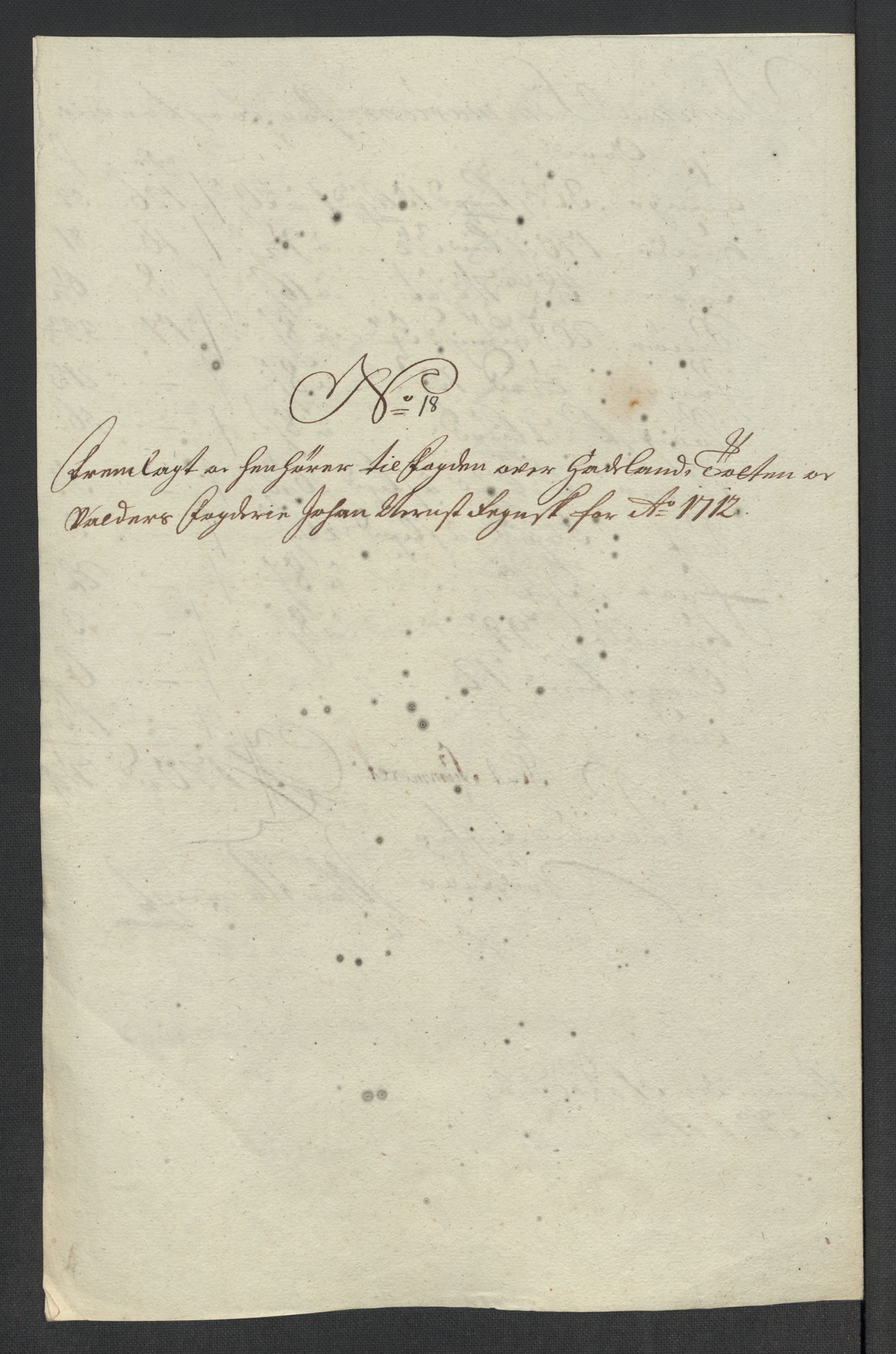 Rentekammeret inntil 1814, Reviderte regnskaper, Fogderegnskap, RA/EA-4092/R18/L1309: Fogderegnskap Hadeland, Toten og Valdres, 1712, p. 408