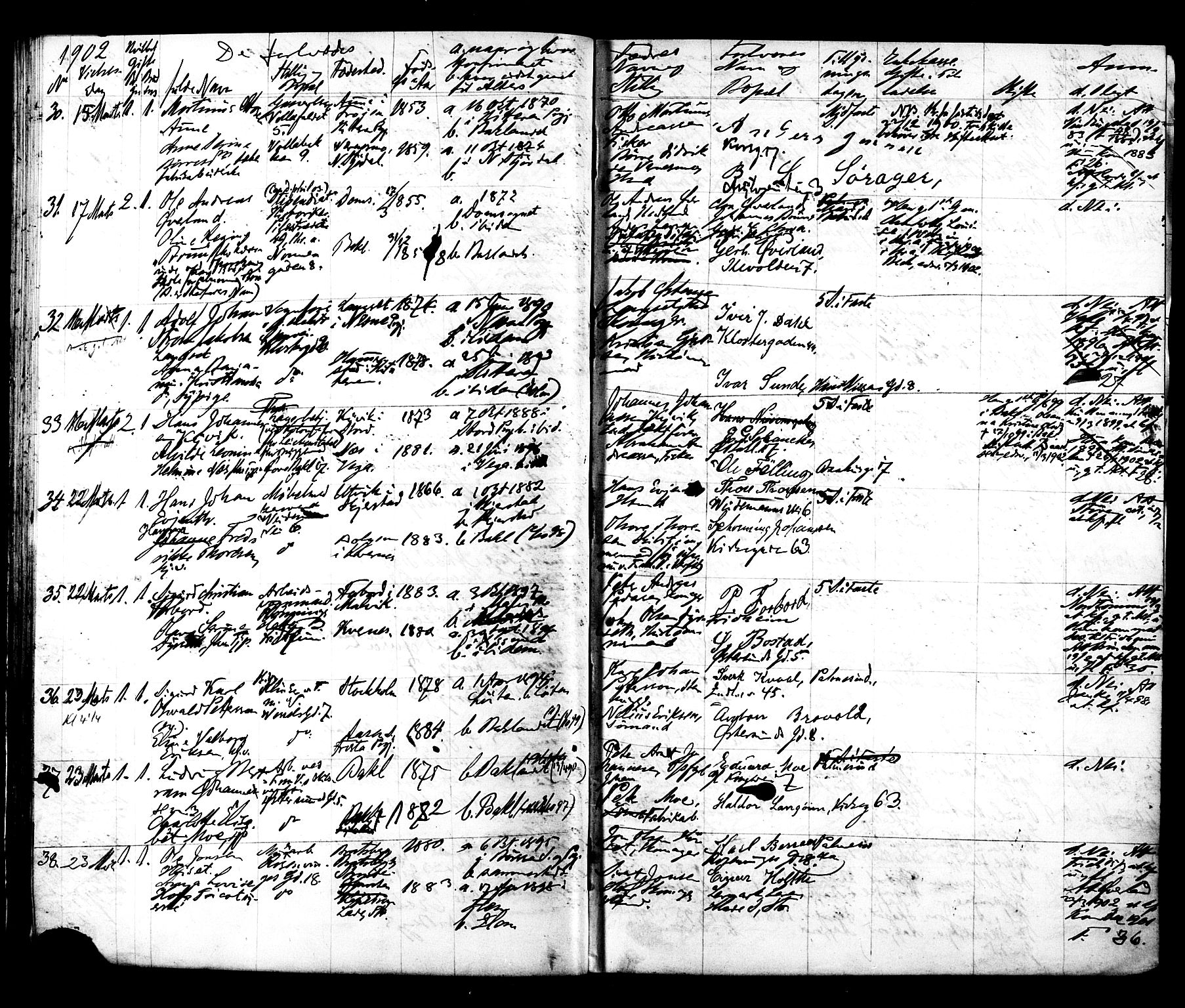 Ministerialprotokoller, klokkerbøker og fødselsregistre - Sør-Trøndelag, AV/SAT-A-1456/604/L0192: Parish register (official) no. 604A13, 1901-1906