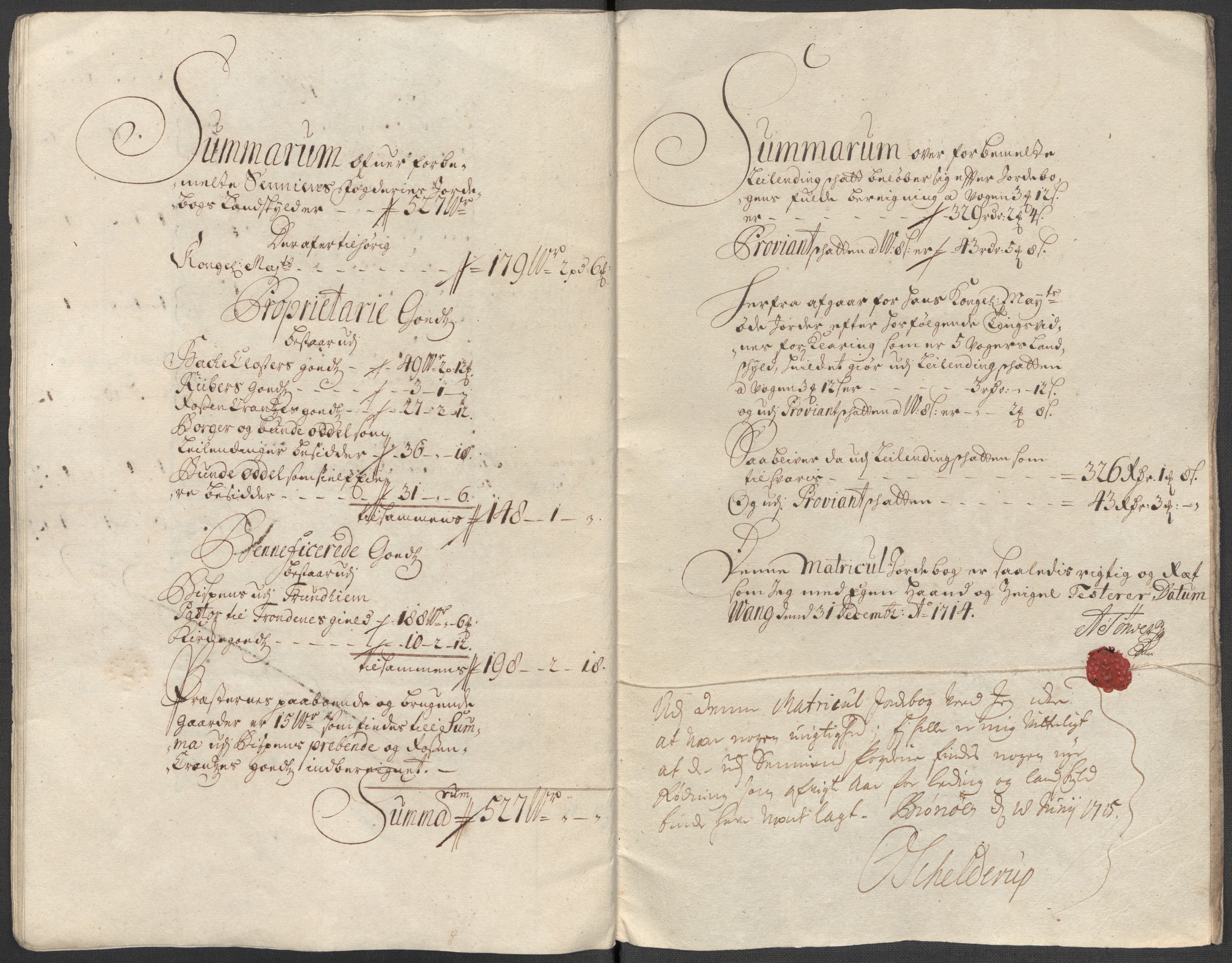 Rentekammeret inntil 1814, Reviderte regnskaper, Fogderegnskap, AV/RA-EA-4092/R68/L4760: Fogderegnskap Senja og Troms, 1714, p. 51