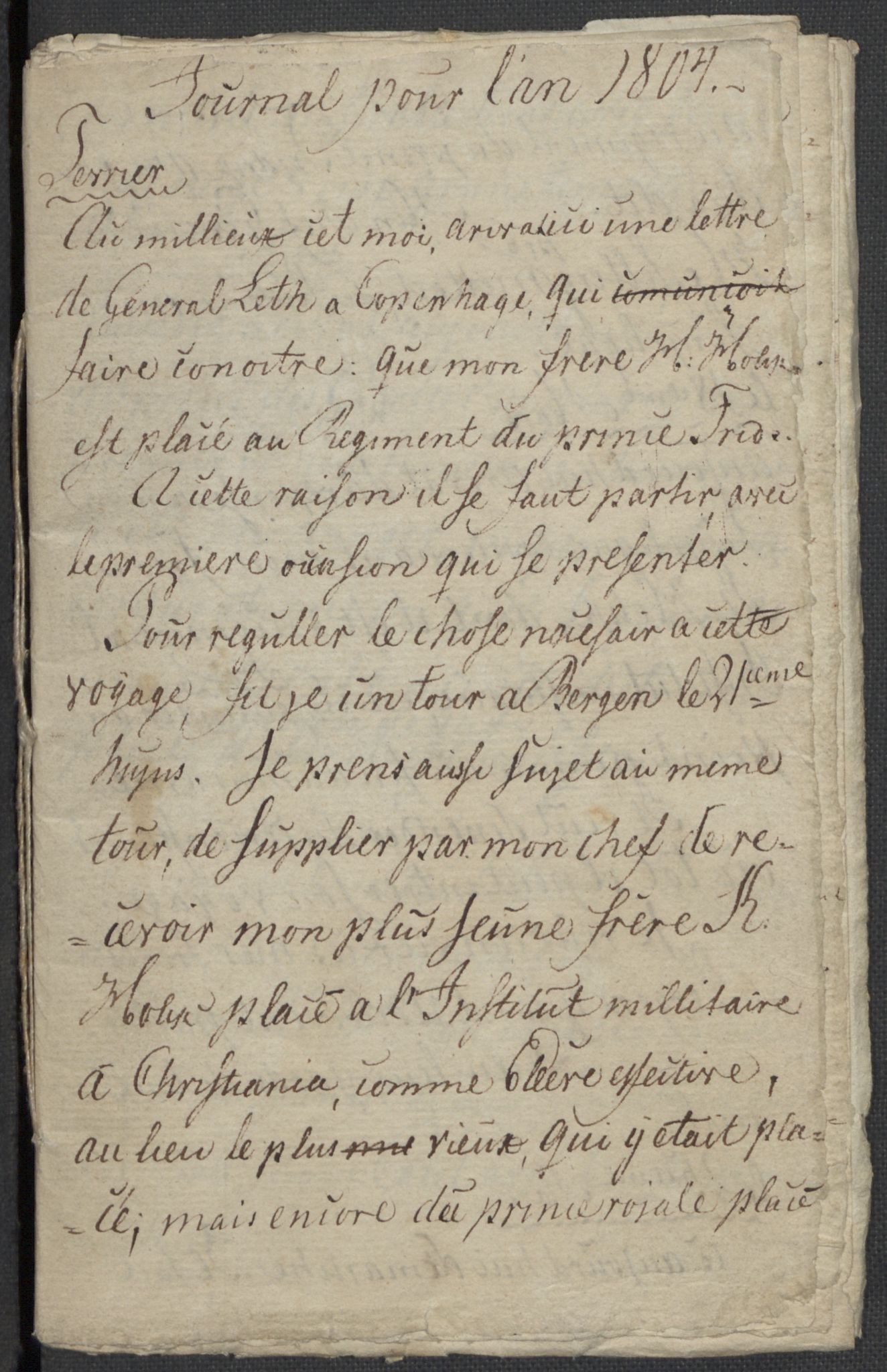 Holck, Meidell, Hartvig, AV/RA-PA-0204/F/L0001: (Kassett) Dagbøker ført av Ole Elias v.Holck, 1798-1842, p. 122