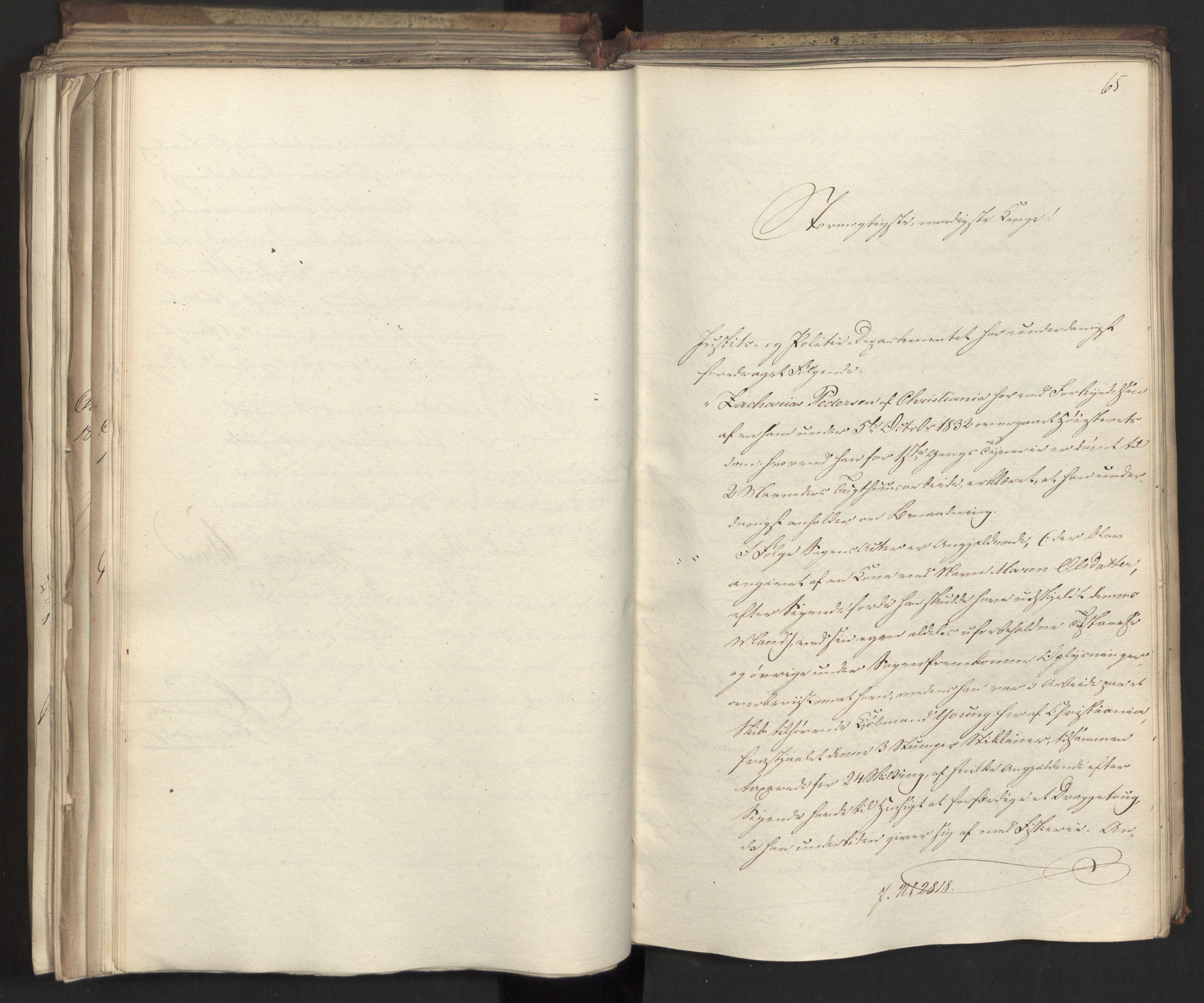 Statsrådsavdelingen i Stockholm, AV/RA-S-1003/D/Da/L0081: Regjeringsinnstillinger nr. 2700-2857, 1832, p. 456