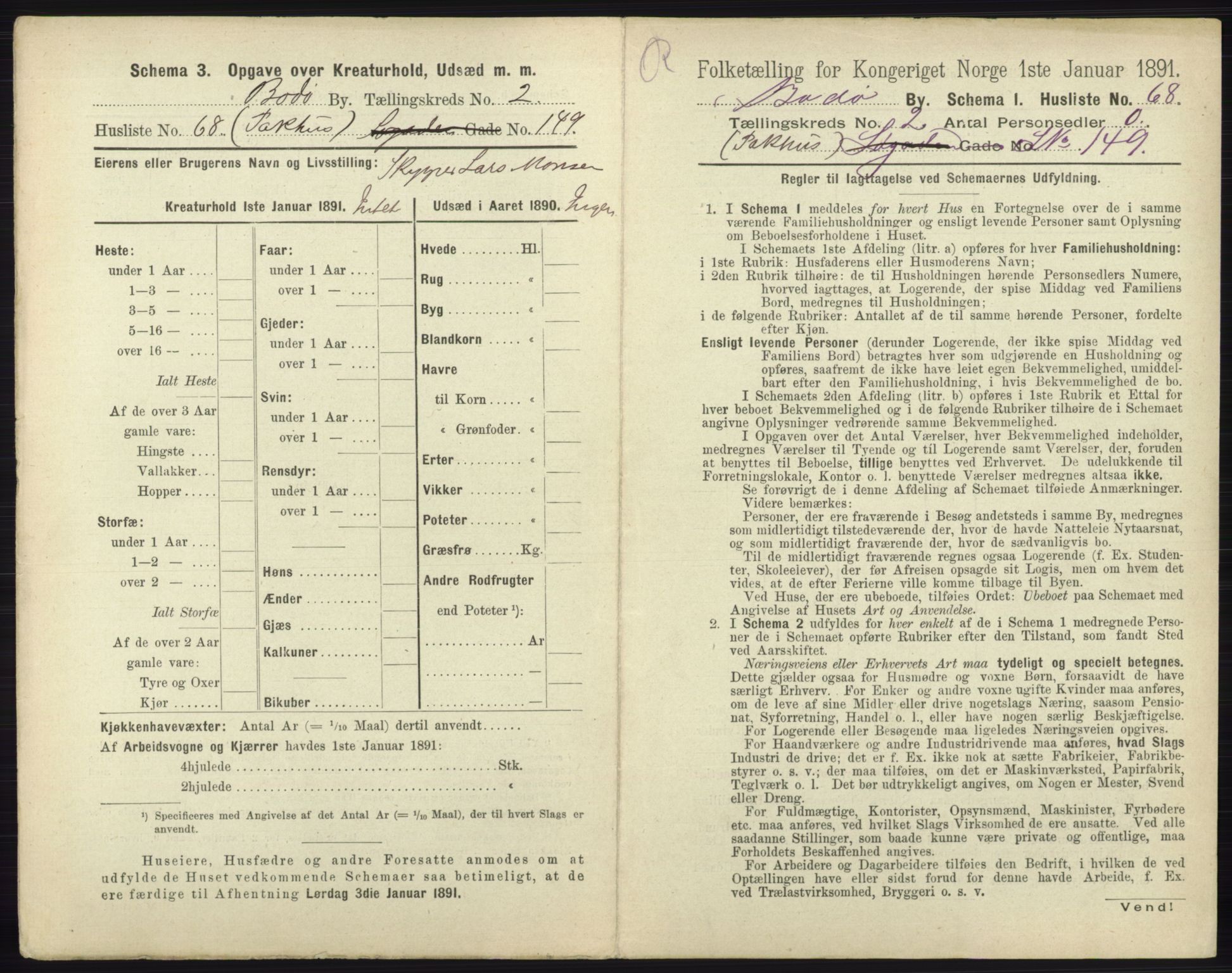 RA, 1891 census for 1804 Bodø, 1891, p. 984